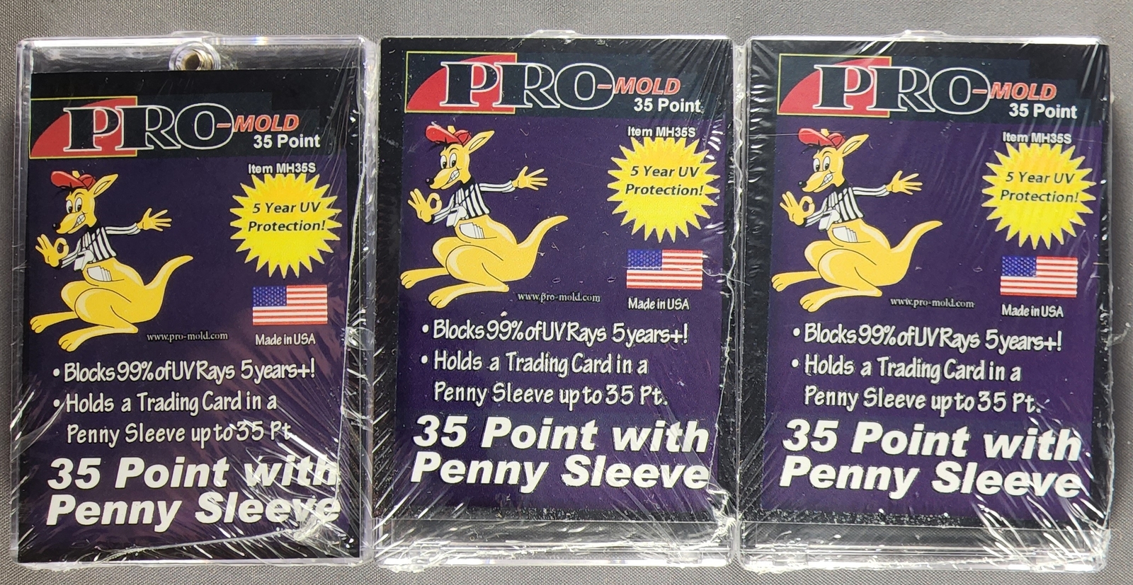 3x Pro Mold MH35S 1st Gen w/ Sleeve 35pt Magnetic Card Holder One Touch
