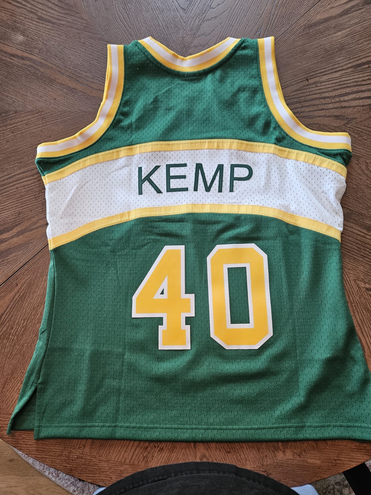 Shawn Kemp Jersey Seattle SuperSonics Size Large Mitchell & Ness Hardwood New