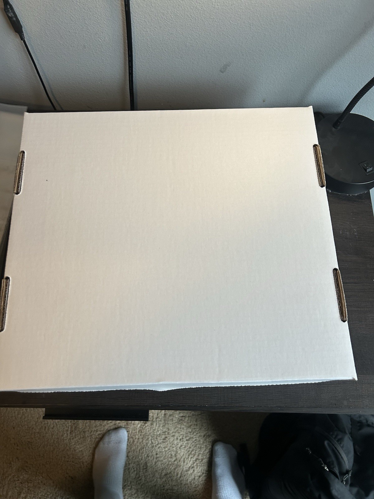 Card Storage Shoe Box 5000ct 4-Compartment Dividers Standard Cards White
