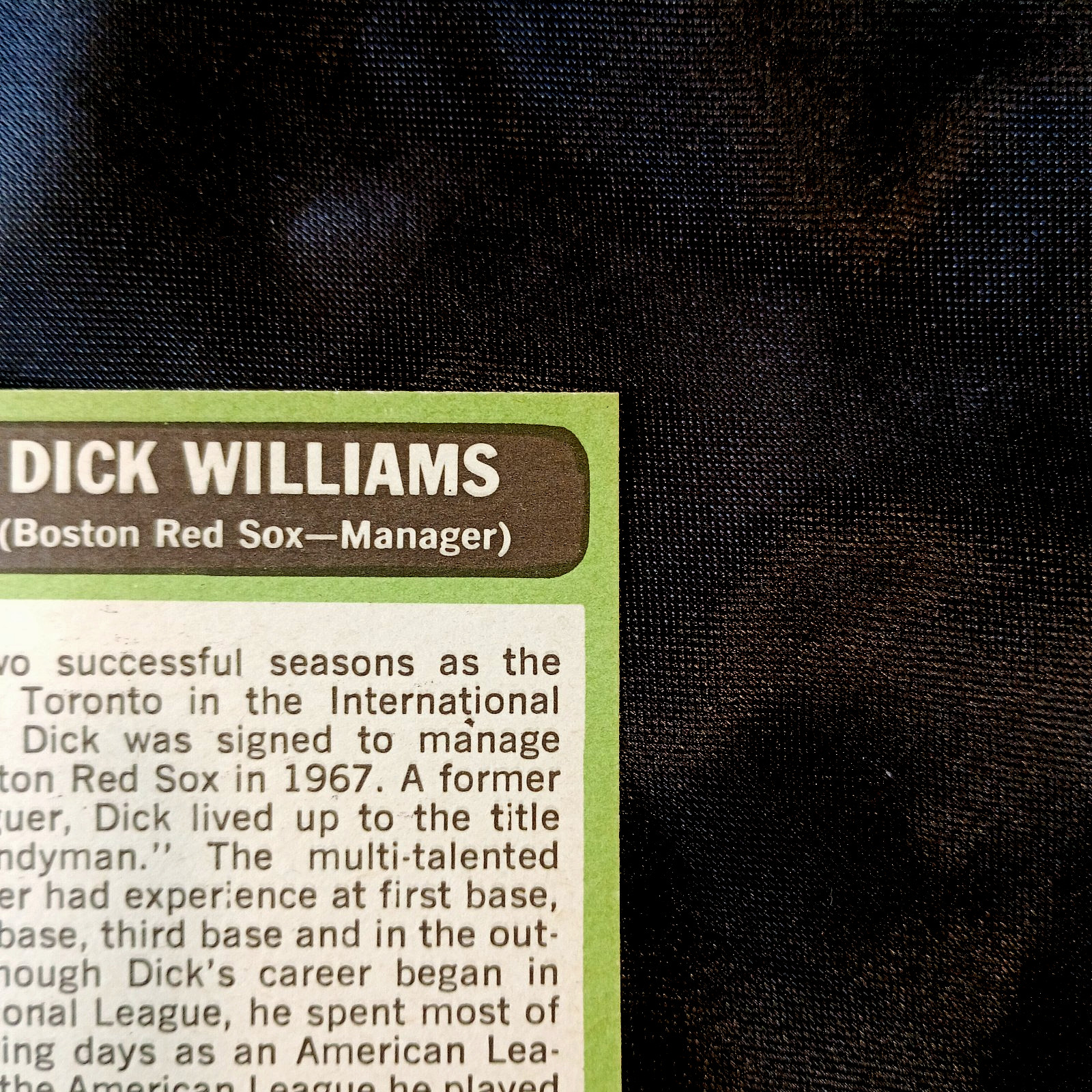 1967 Topps Dick Williams #161 **NM-MINT **QRSC**