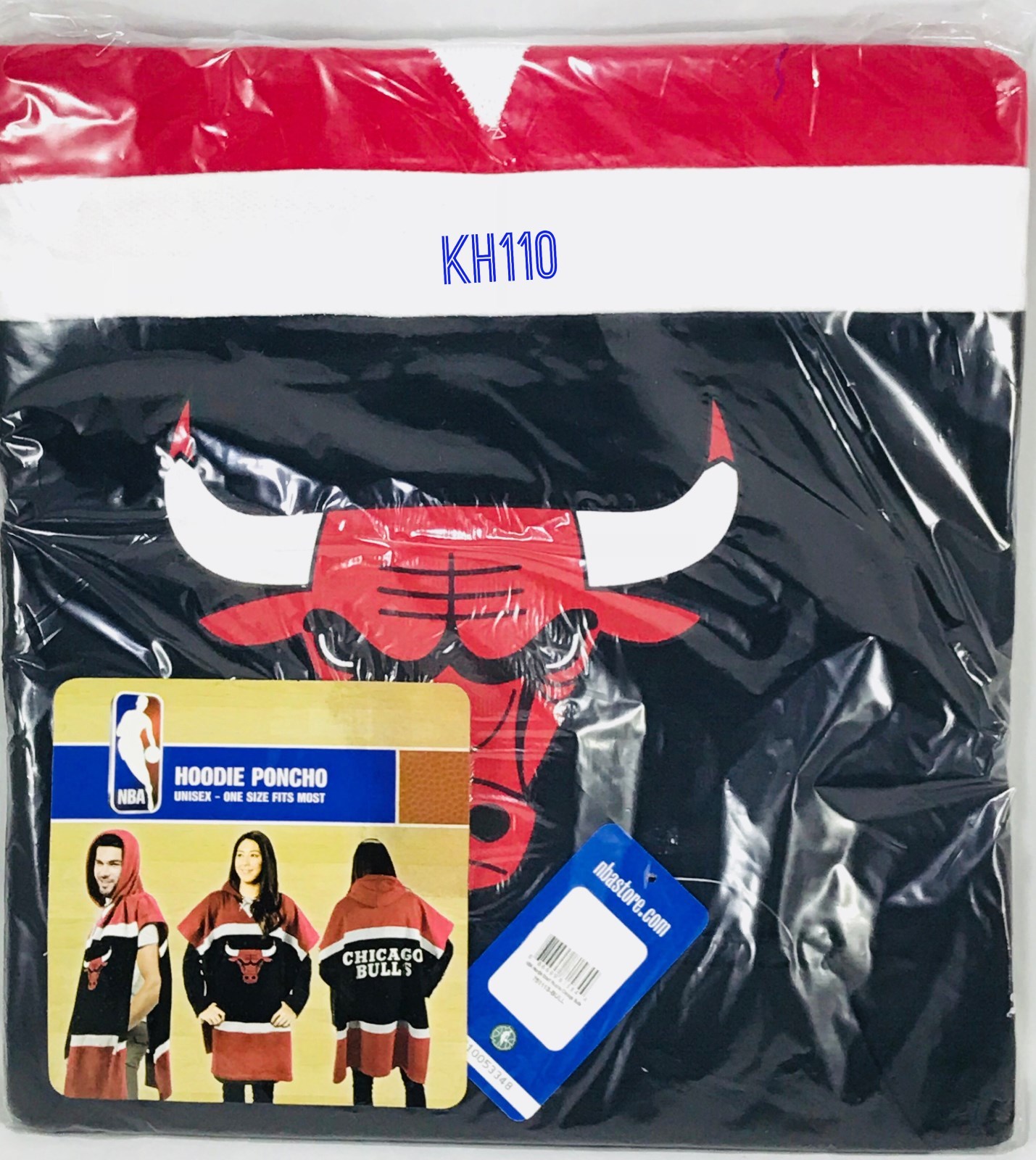 Chicago Bulls NBA Hoodie Poncho (one Size Fit Most)