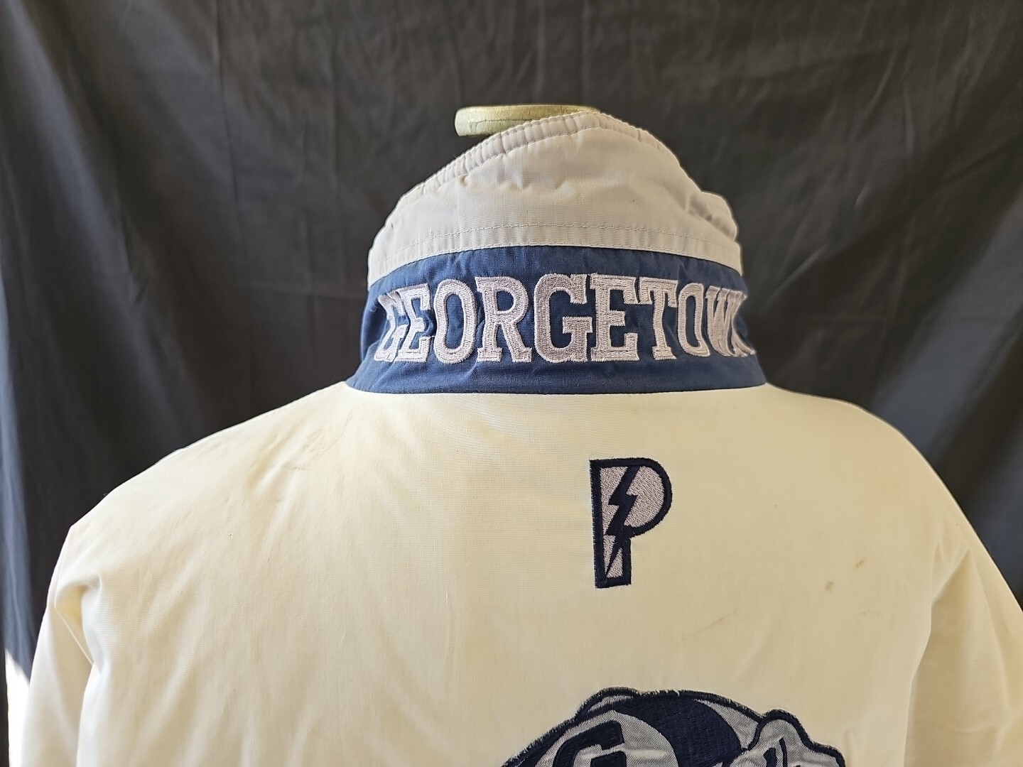 Pro Player Georgetown Hoyas Puffer Zip Jacket Size XL 90’s VTG