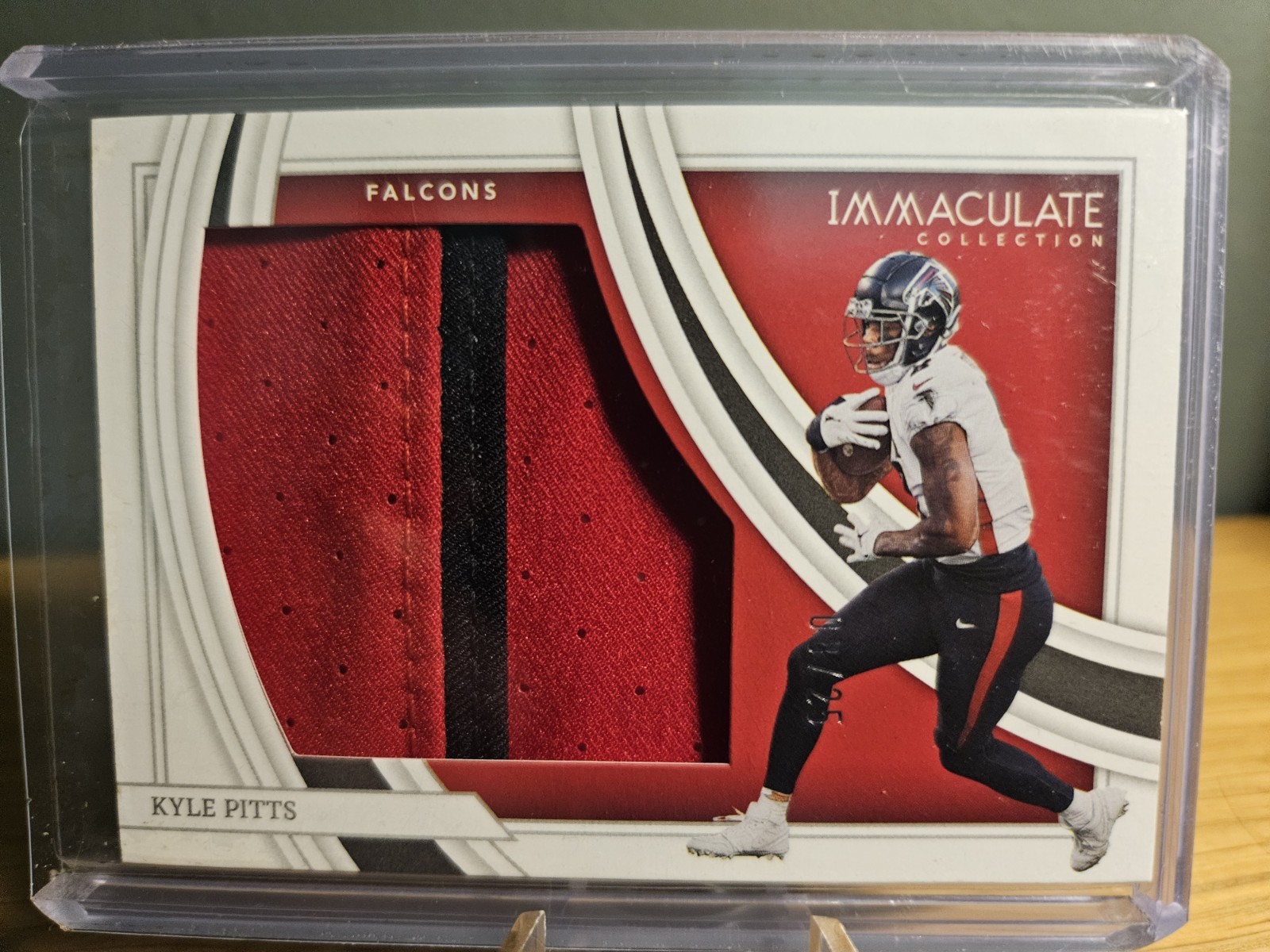 2022 IMMACULATE KYLE PITTS FALCONS JUMBO JERSEY 2 COLOR THICK PATCH /25