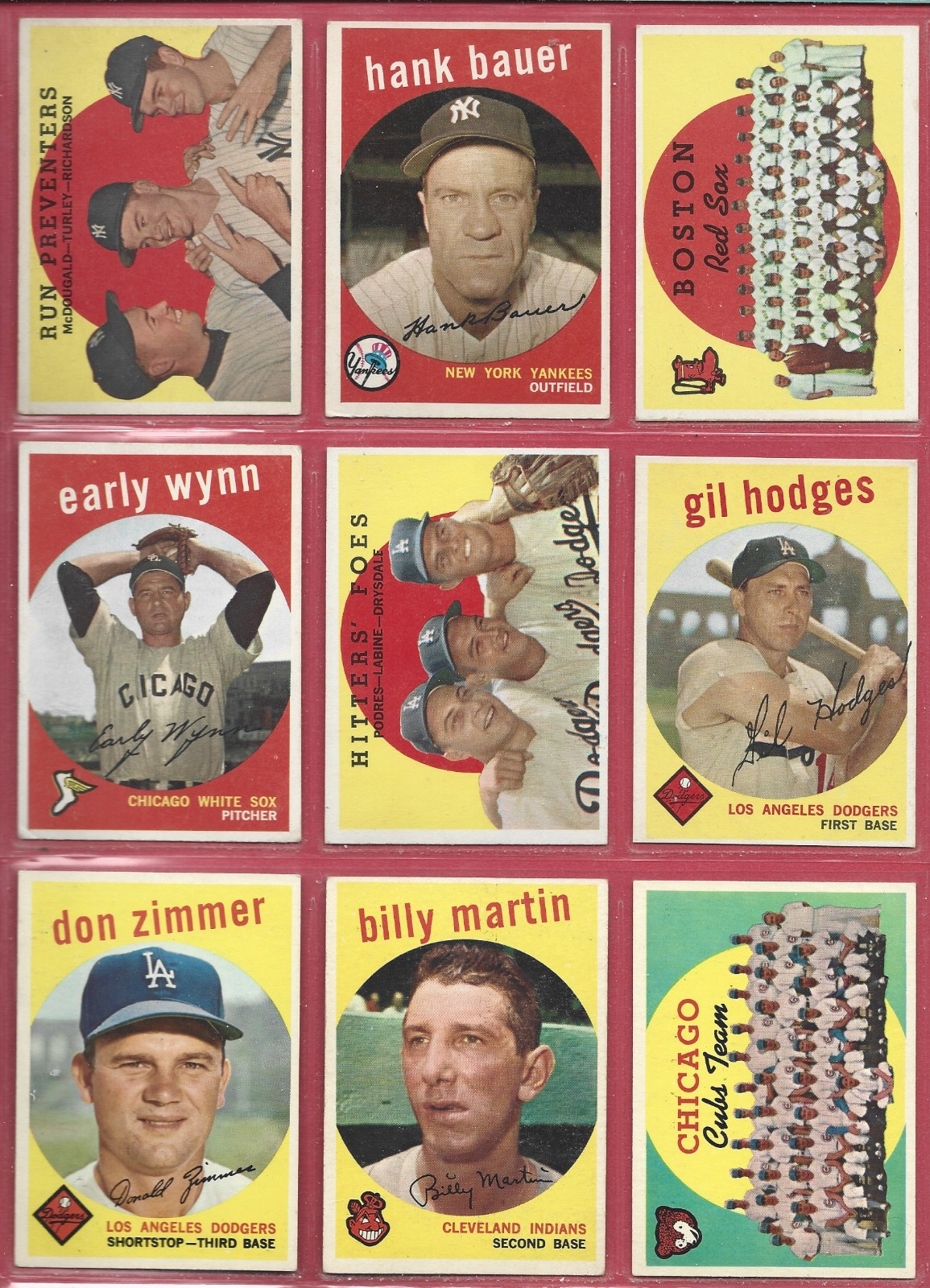 1959 Topps Baseball Card Lot od 143 Cards – Ex to Nm