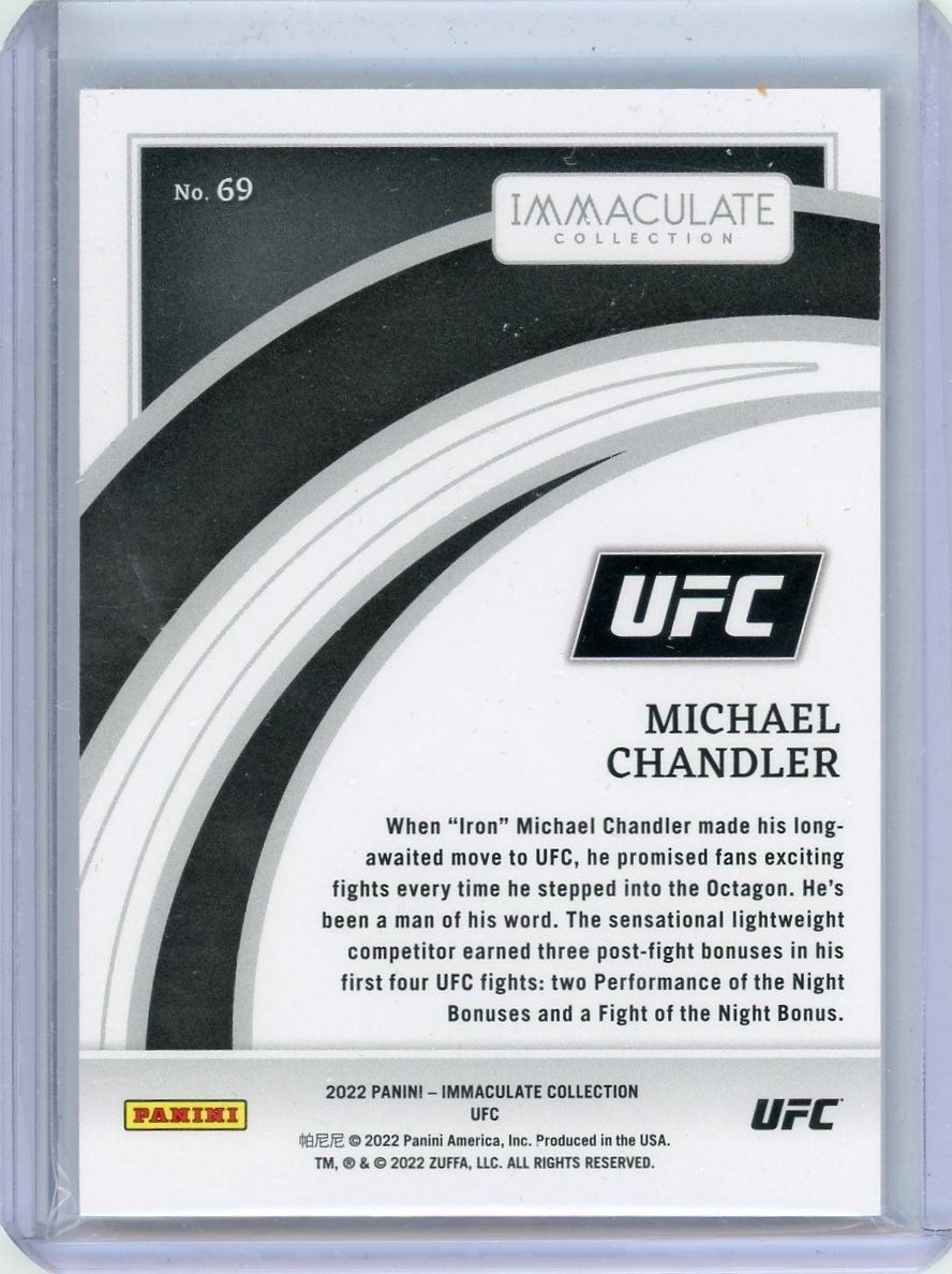 2022 Immaculate 19/25 MICHAEL CHANDLER #69!