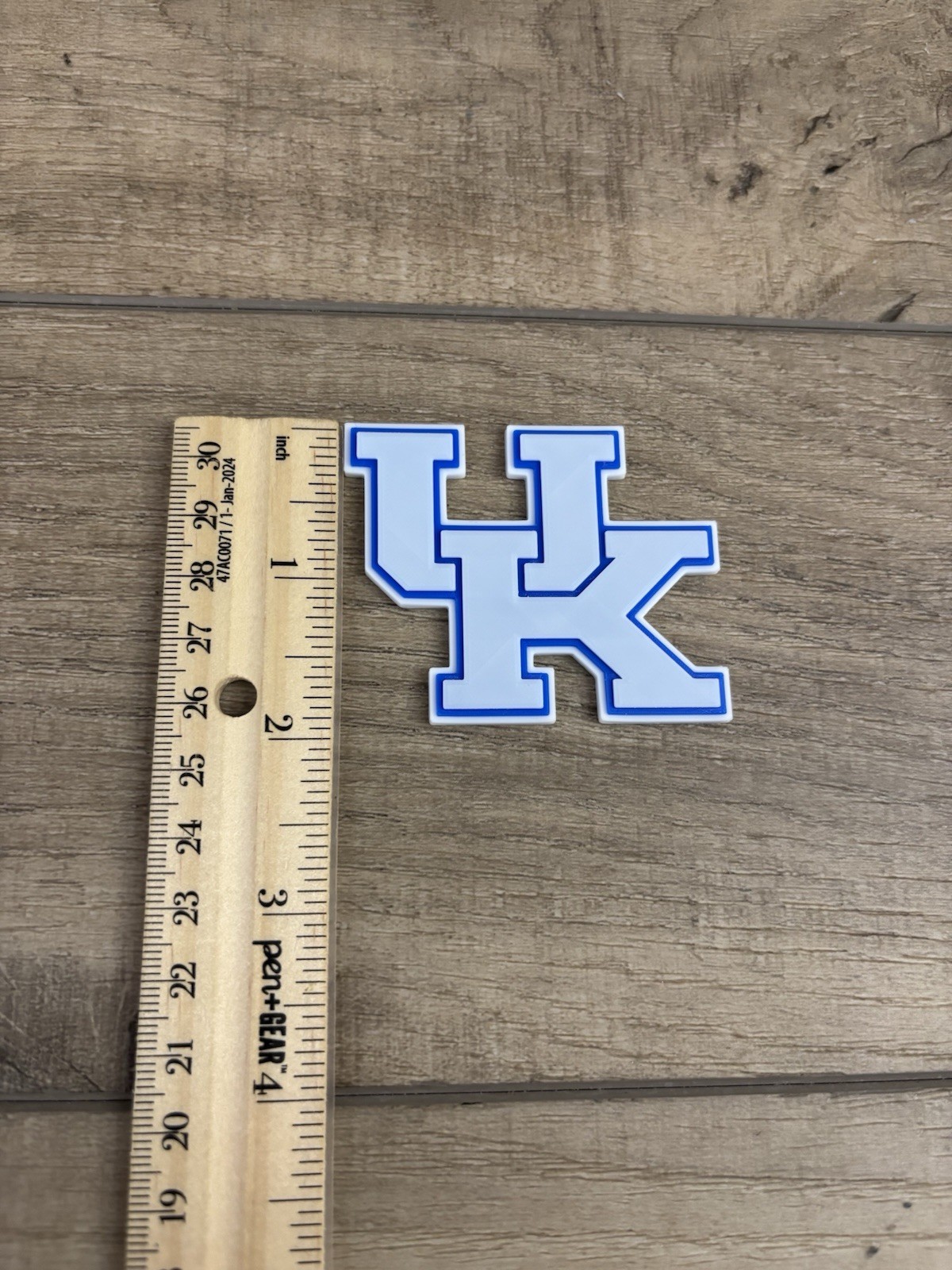 Kentucky Wildcats Full Size Raised 3-D Batting Helmet Logo. 2” Tall. See Details