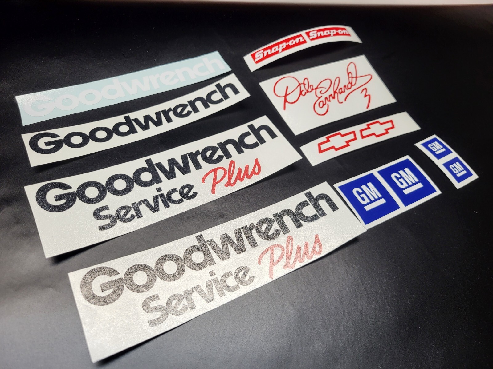 DALE EARNHARDT SR 3 NASCAR GOODWRENCH WHITE HELMET REPLICA 1:1 DECALS STICKERS