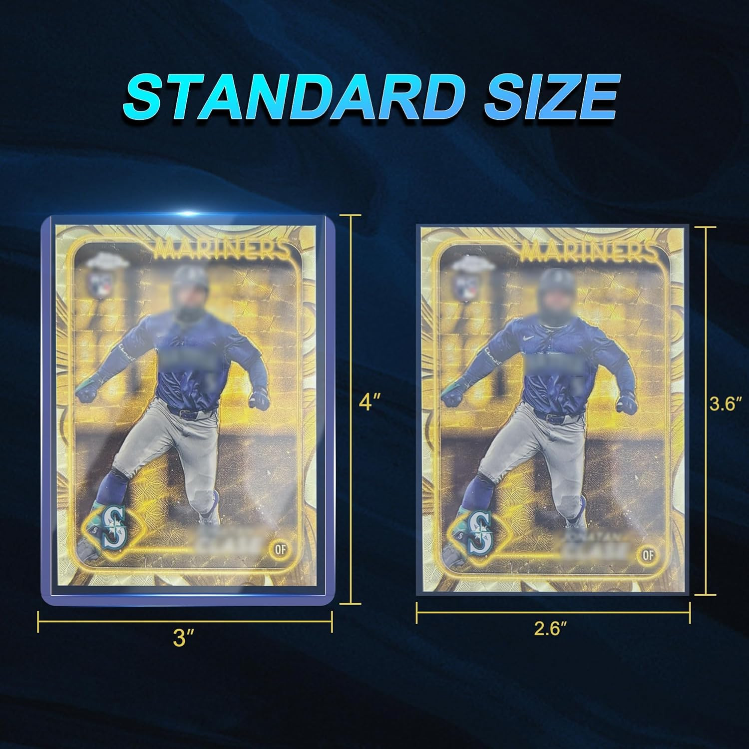 New 1000 Card Sleeves Top Load 3×4 Baseball Trading Sports Card Protectors Fast