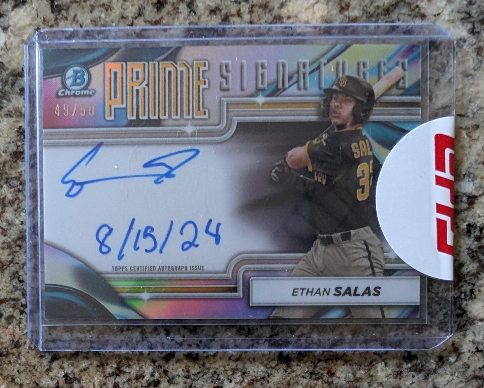 Ethan Salas – 2024 Bowman Chrome – “Prime Chrome Signatures” Auto ( #49/50 )