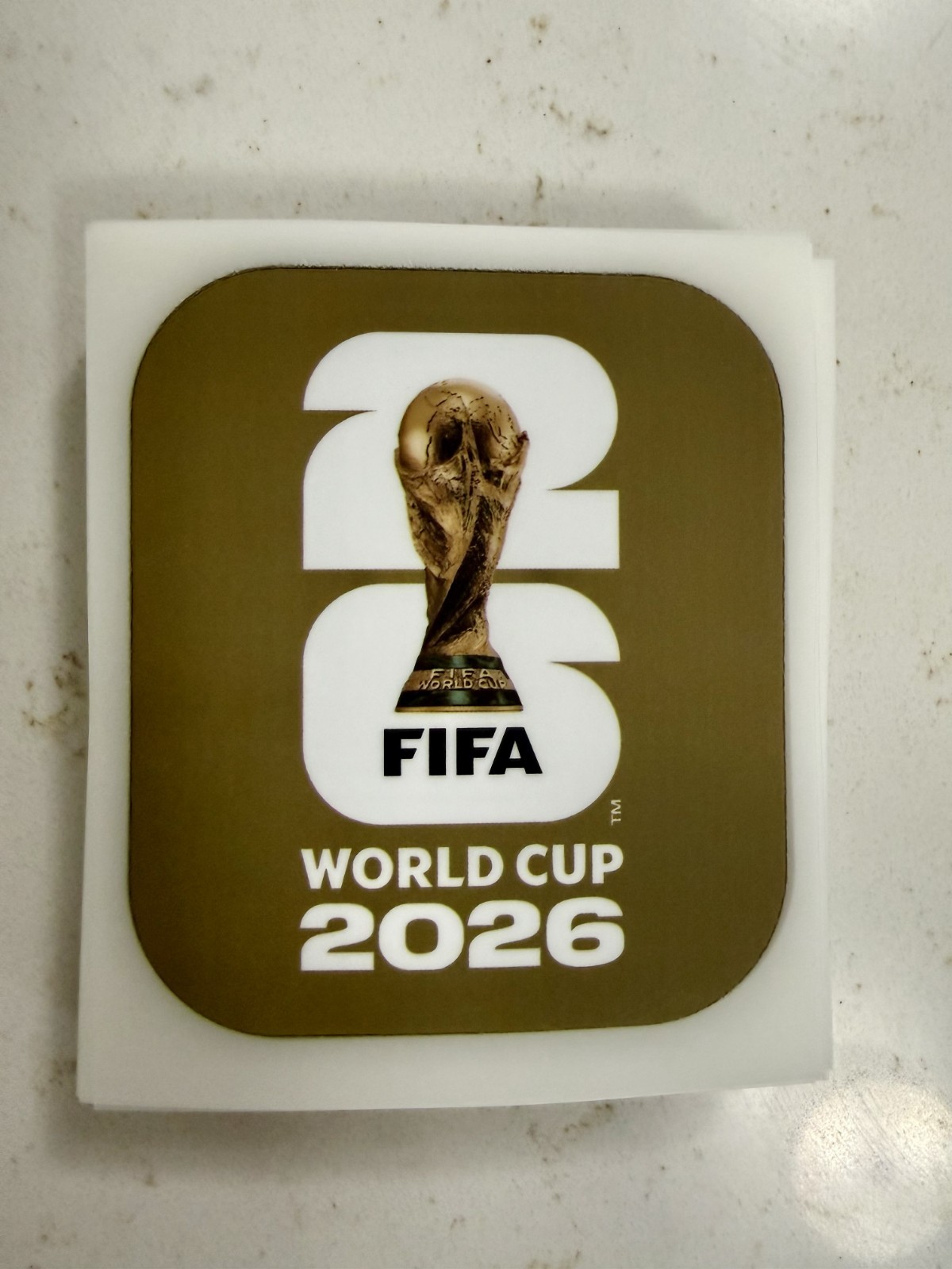 2026 World Cup Jersey Patch Iron Gold White Black Soccer Badge Mundial 2026