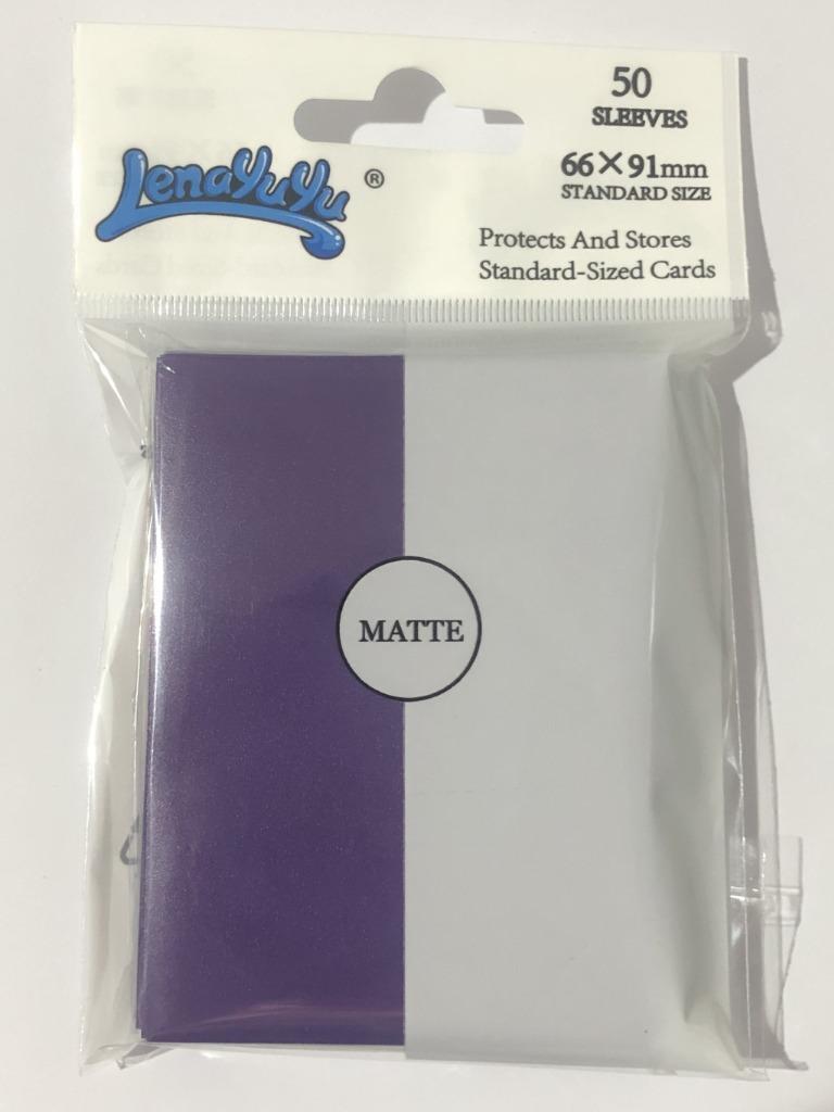 100 Matte Purple Color Lenayuyu CCG MTG Pokemon Gaming Card Sleeves 66x91mm
