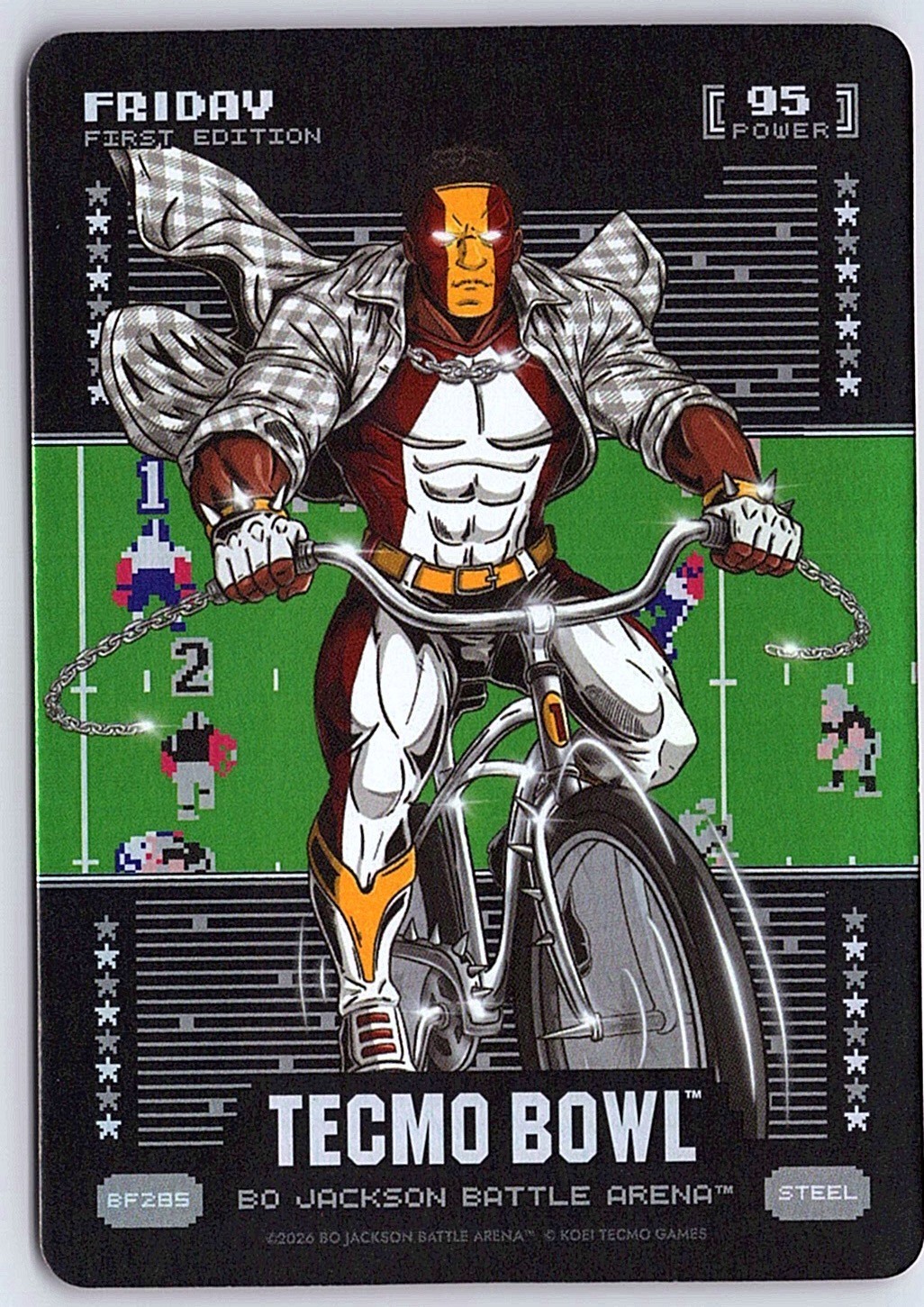 Bo Jax Battle Arena Tecmo Bowl – STEEL Battlefoil Friday – Deebo Samuel