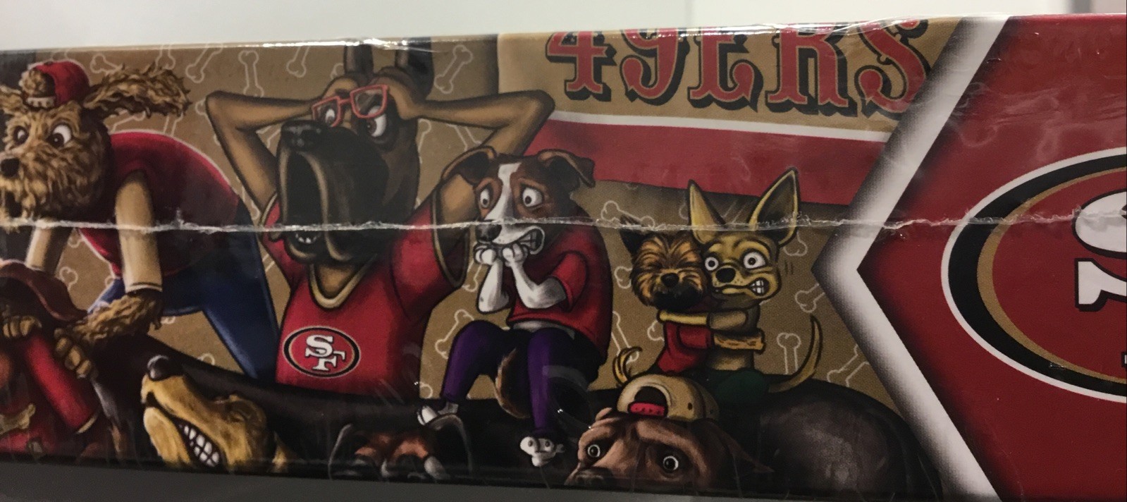 NFL San Francisco 49ers Purebred Fans Dogs Puzzle A Real Nailbiter 500 Pcs NIP