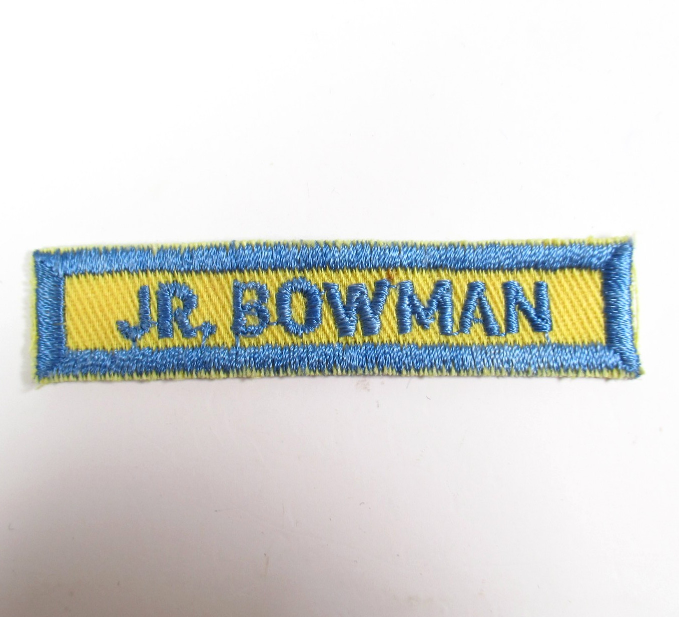 NAA JOAD Jr Bowman Name Bar Patch Junior Olympic Archery Vintage