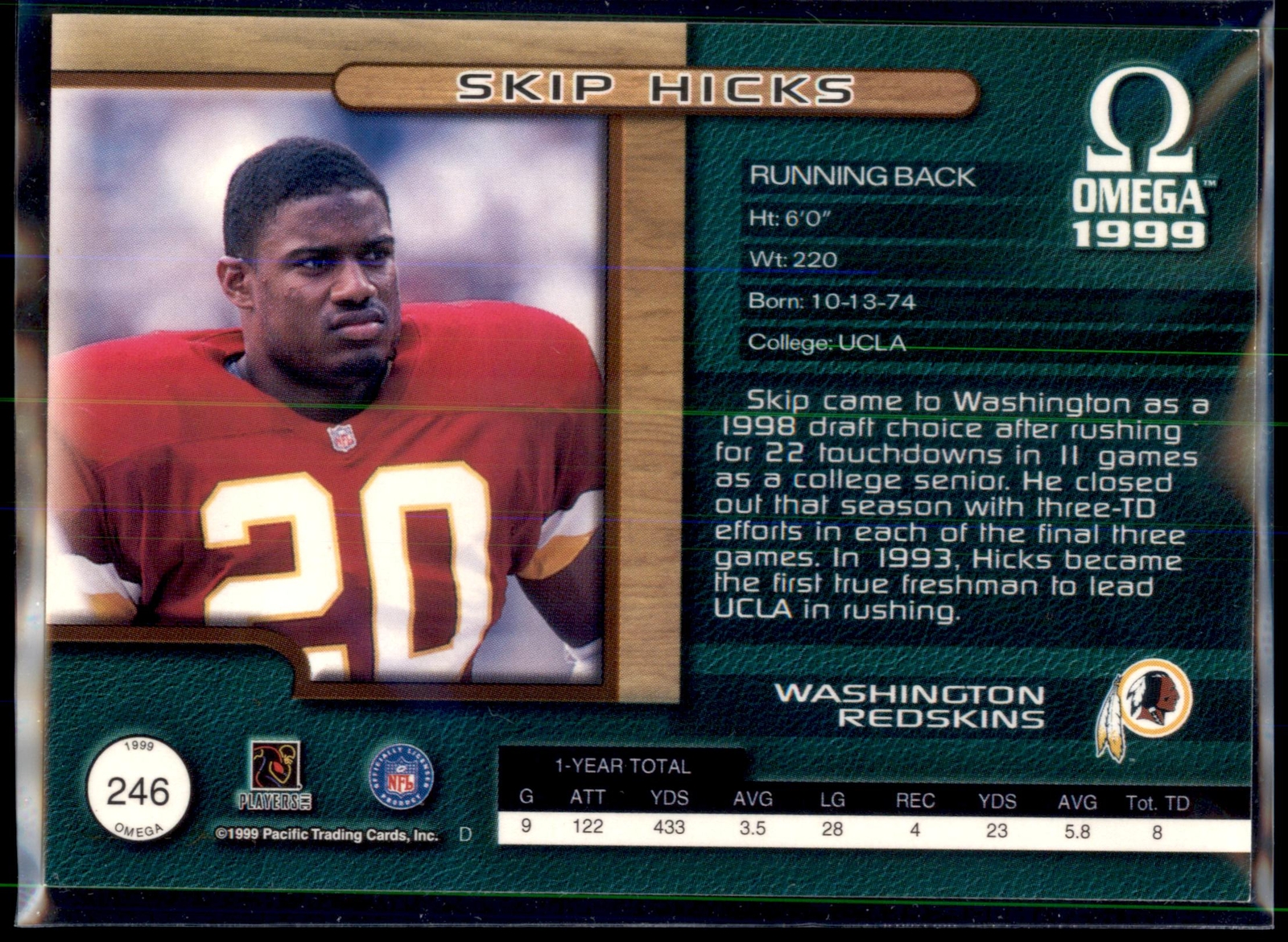 Skip Hicks #246 1999 Pacific Omega