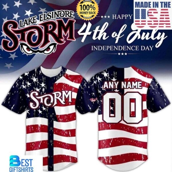 Custom Name – Elsinoore Storm 4th Of July Independence Day Jersey, Gift For Fans