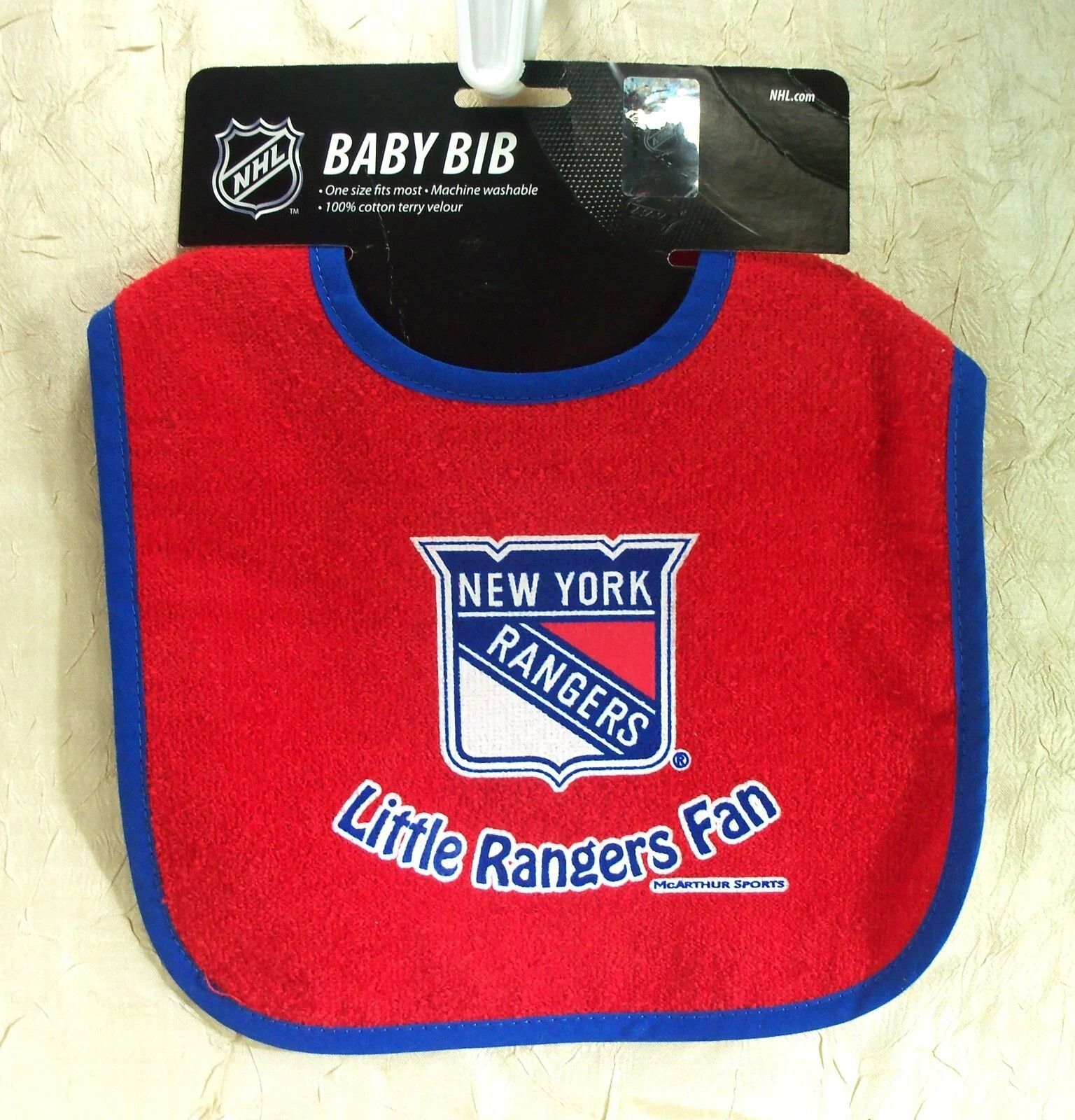 New York Rangers Little Fan Baby Bib One Size Fits Most NHL New – SEE DETAILS