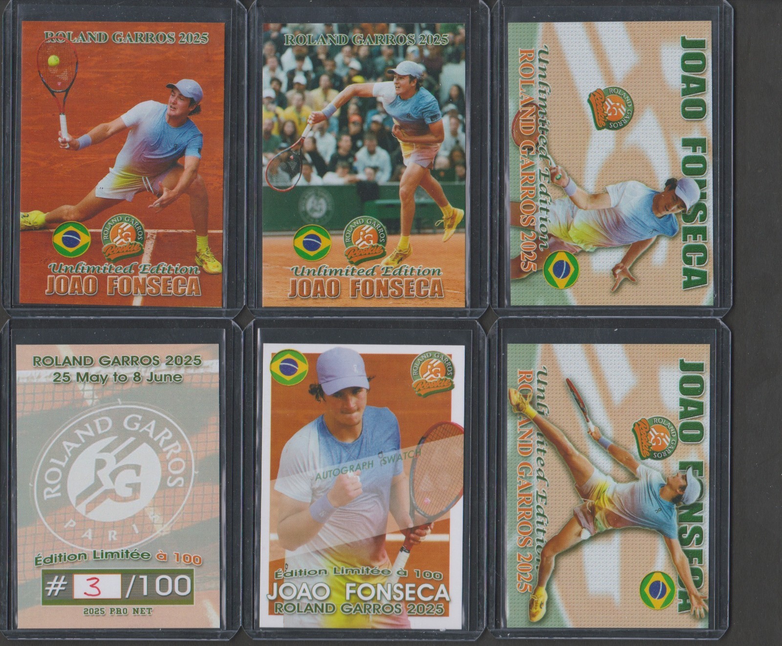 Pop 1 JOAO FONSECA 2025 FRENCH OPEN RG ROOKIE Tennis card CG/PSA/BGS 10 GEM