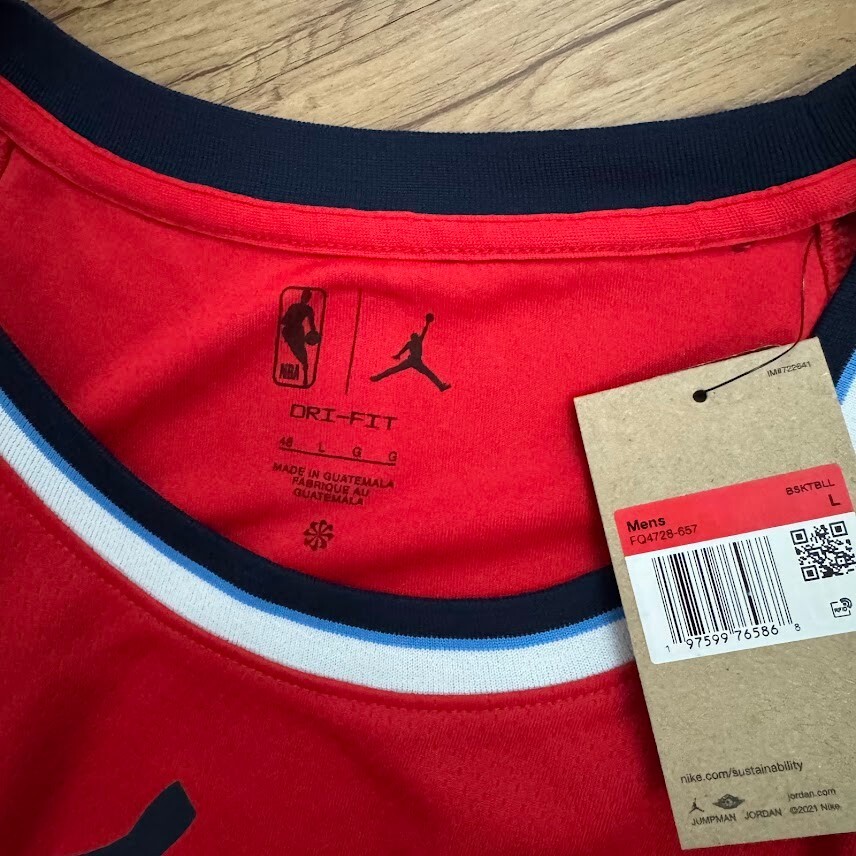 NWT Nike Los Angeles Clippers Statement Edition Red Jersey Blank Size Large 48