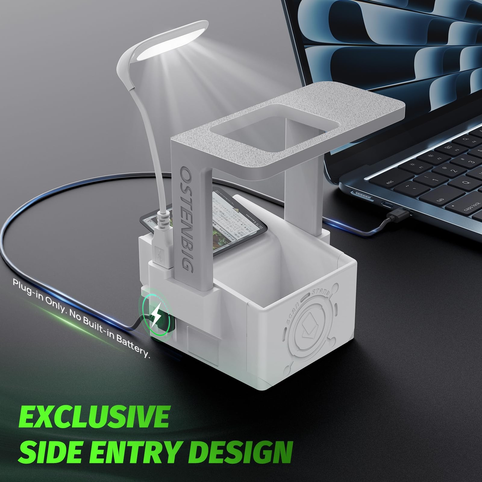 Card Scanner Pro for Trading Cards – MTG & TCG Card Scanner Stand with LED Light