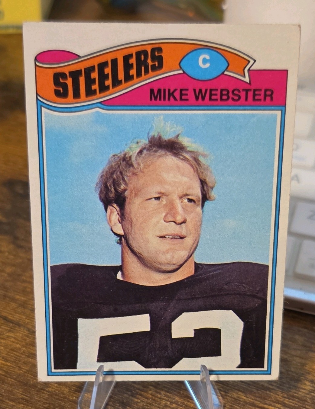 Topps 1977 Mike Webster RC #99 Pittsburgh Steelers Football Trading Card
