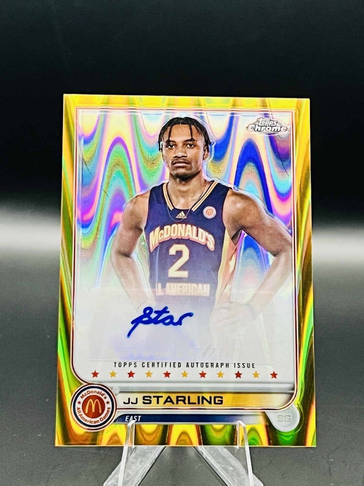 2022 Mcdonald’s All American JJ Starling Gold Ray Wave Auto /50