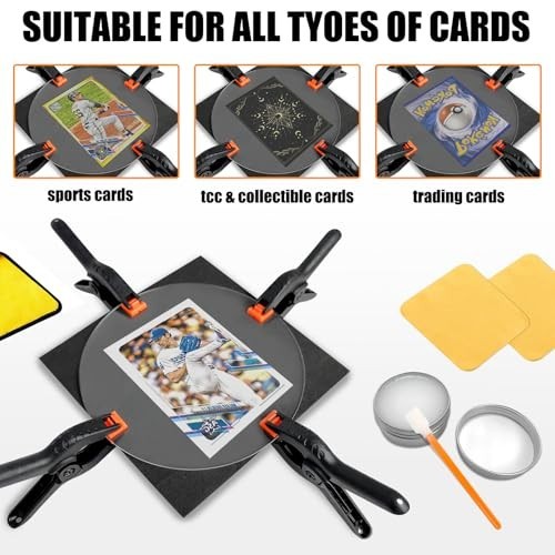 267 Pcs Trading Card Cleaning Kit with Fixing Jig & EVA Foam – Sports Card Care