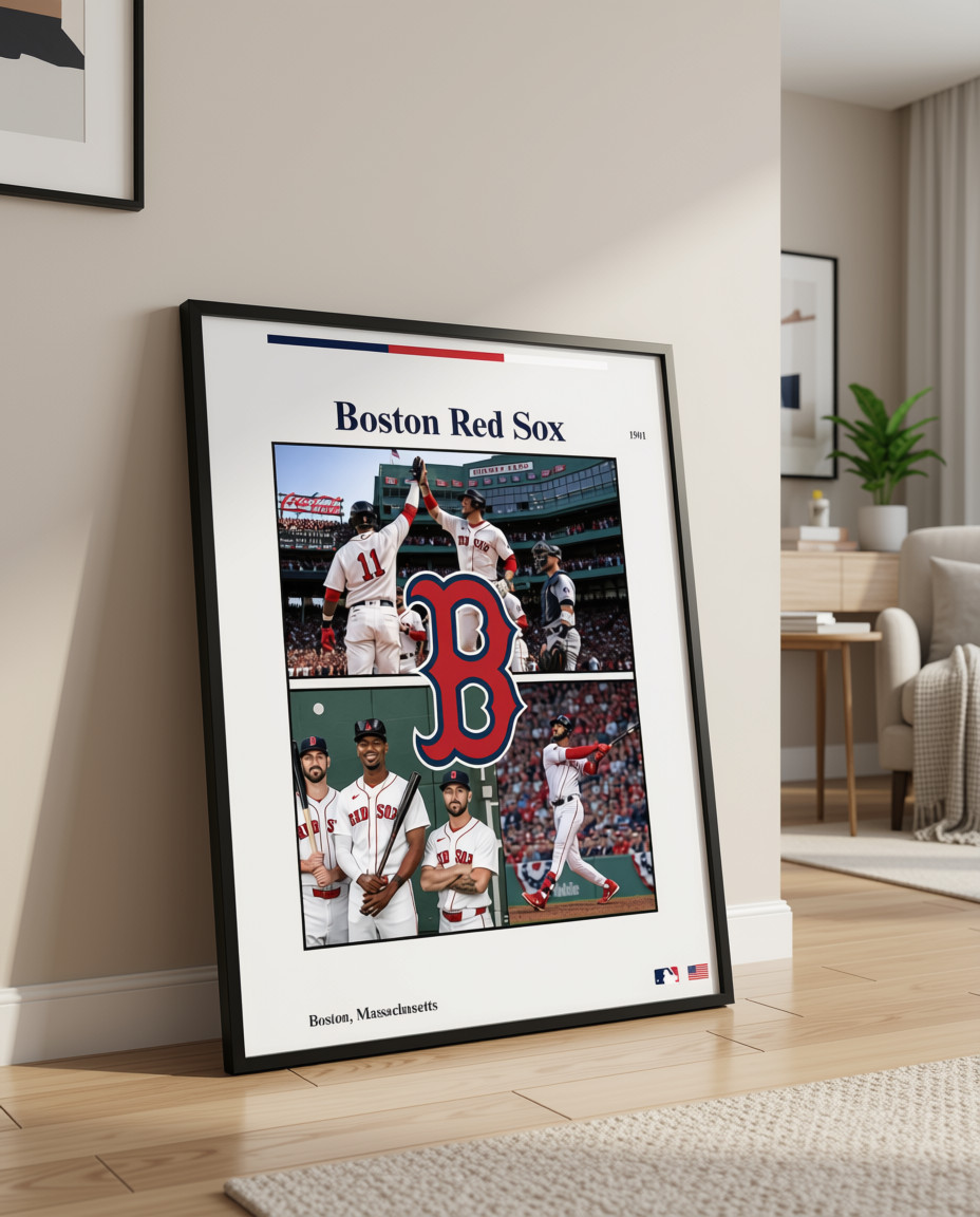 Boston Red Sox Team Photo Poster | Rolled Poster, MLB Baseball Wall Art