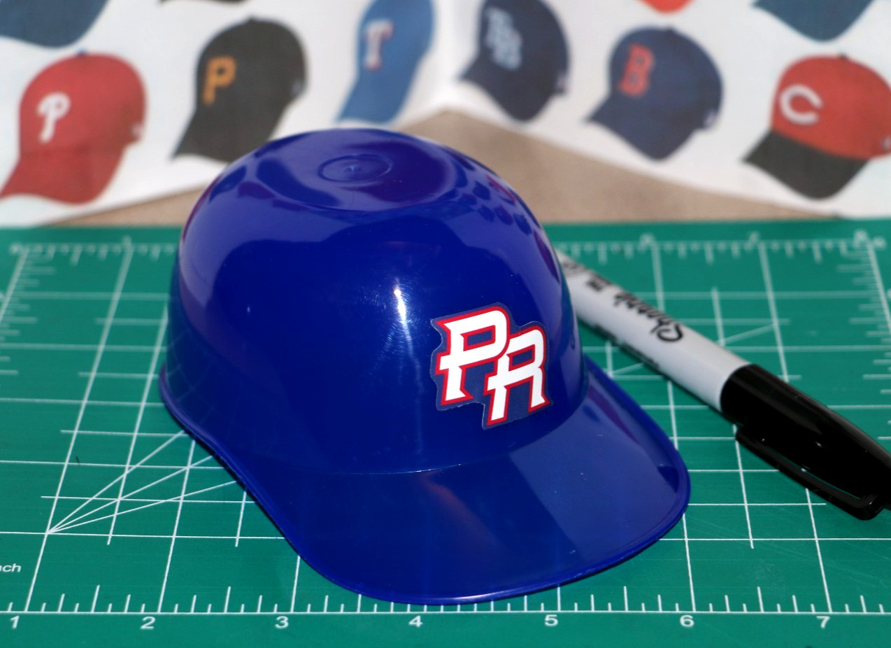 2026 WBC Puerto Rico CUSTOM DIECUT Baseball Stadium Ice Cream Helmets Sundae Cap
