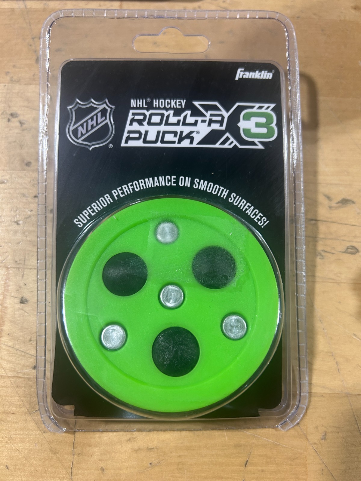 Franklin Sports NHL Street Hockey Puck – X3 Roll-a-Puck *FREE SHIP