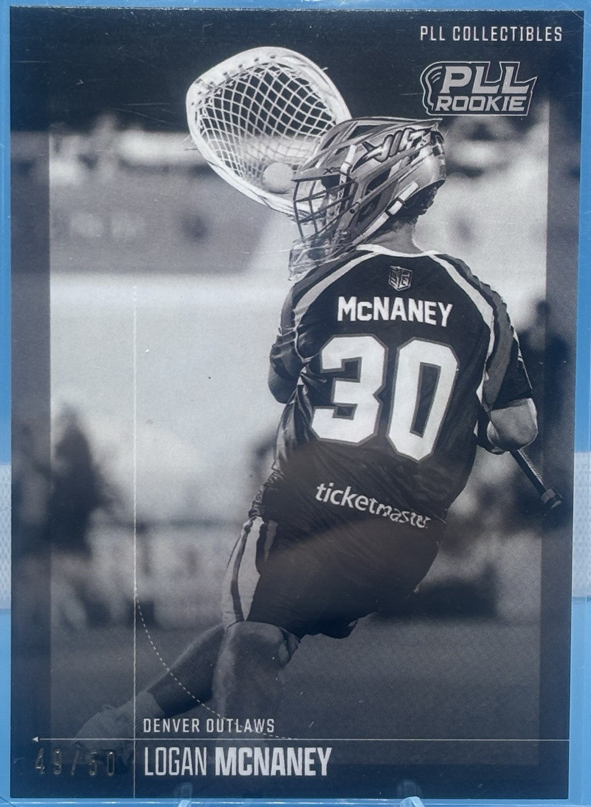 2026 PLL – Fieldside II -Logan McNaney (RC) Black & White 49/50