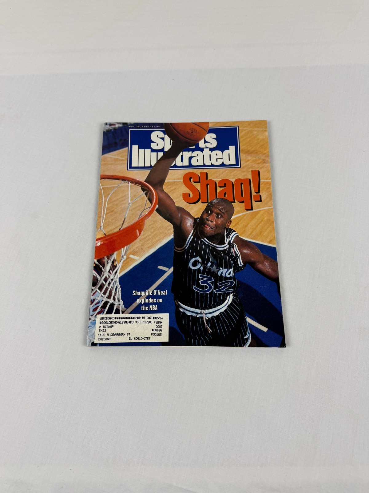 Sports Illustrated magazine Shaq Rookie cover November 30 1992 Shaquille O’Neal