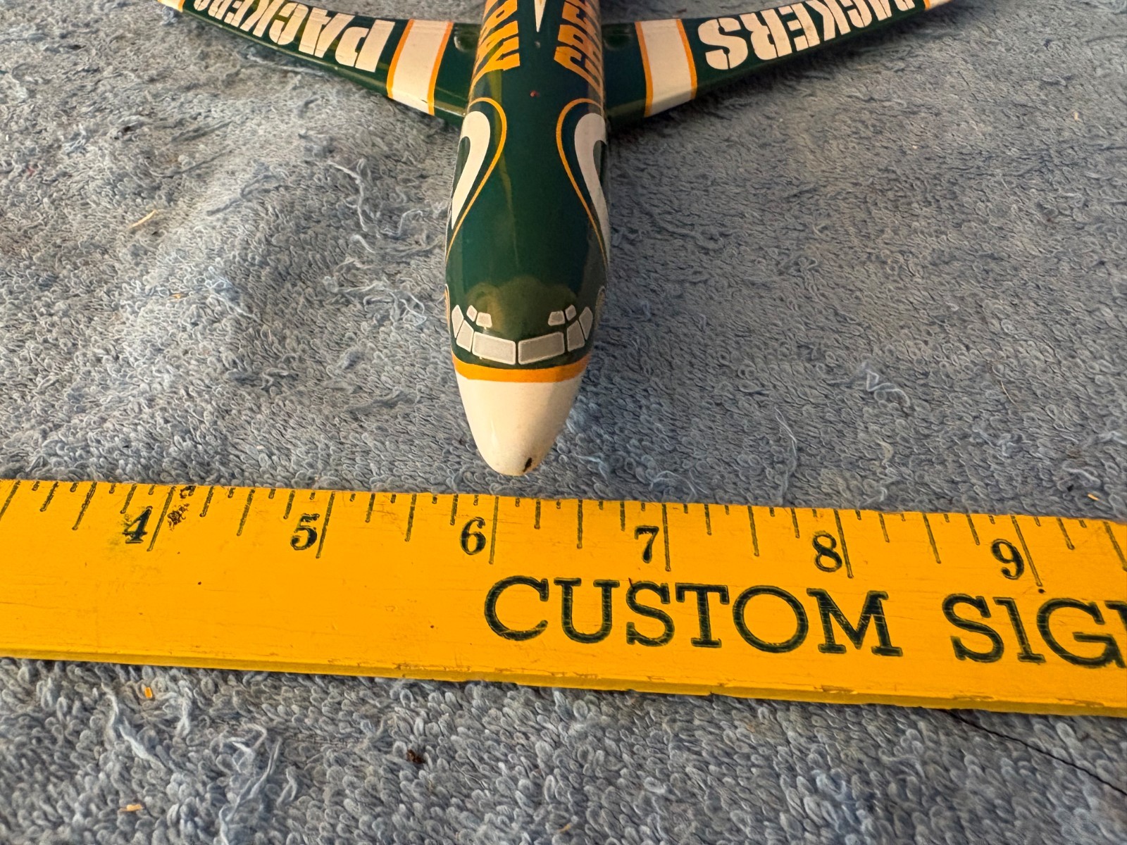Danbury Mint Boeing 727-100 Green Bay Packers Diecast Team Airplane NO STAND