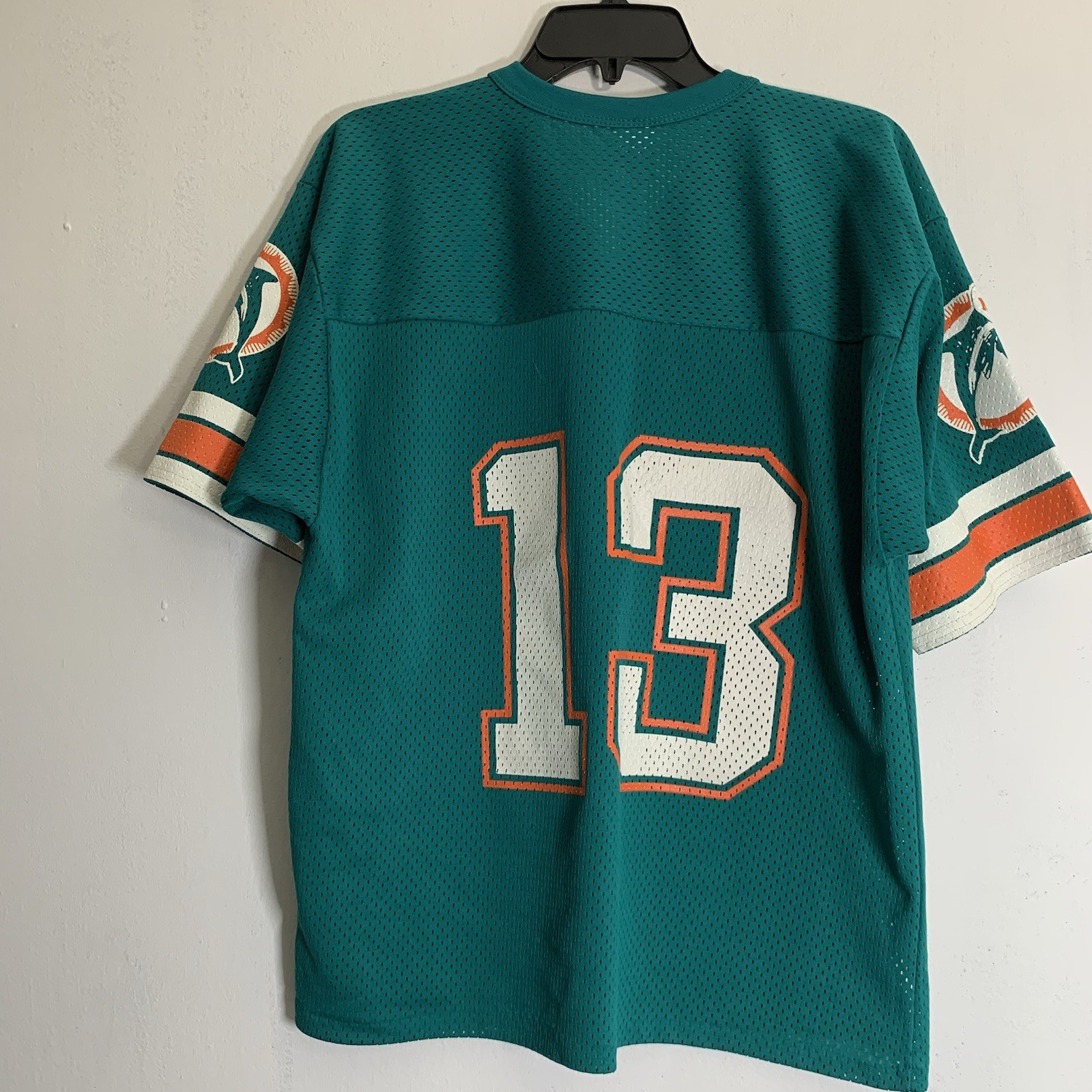 LOGO 7 – VTG Miami Dolphins Dan Marino No. 13 Jersey – Size: M – Made in USA