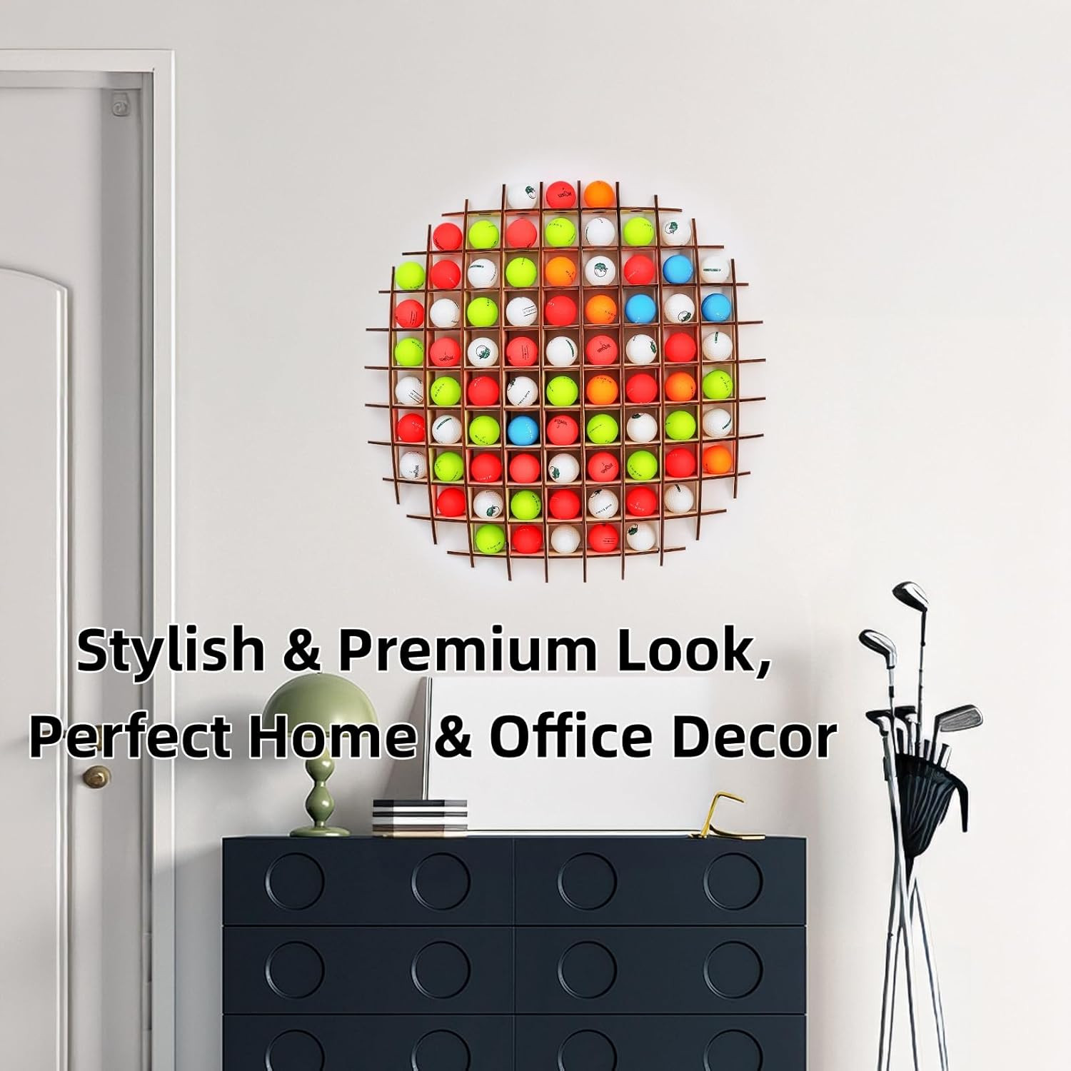 Golf Ball Display Case in the Shape of a Ball, Golf Ball Holder Will Hold