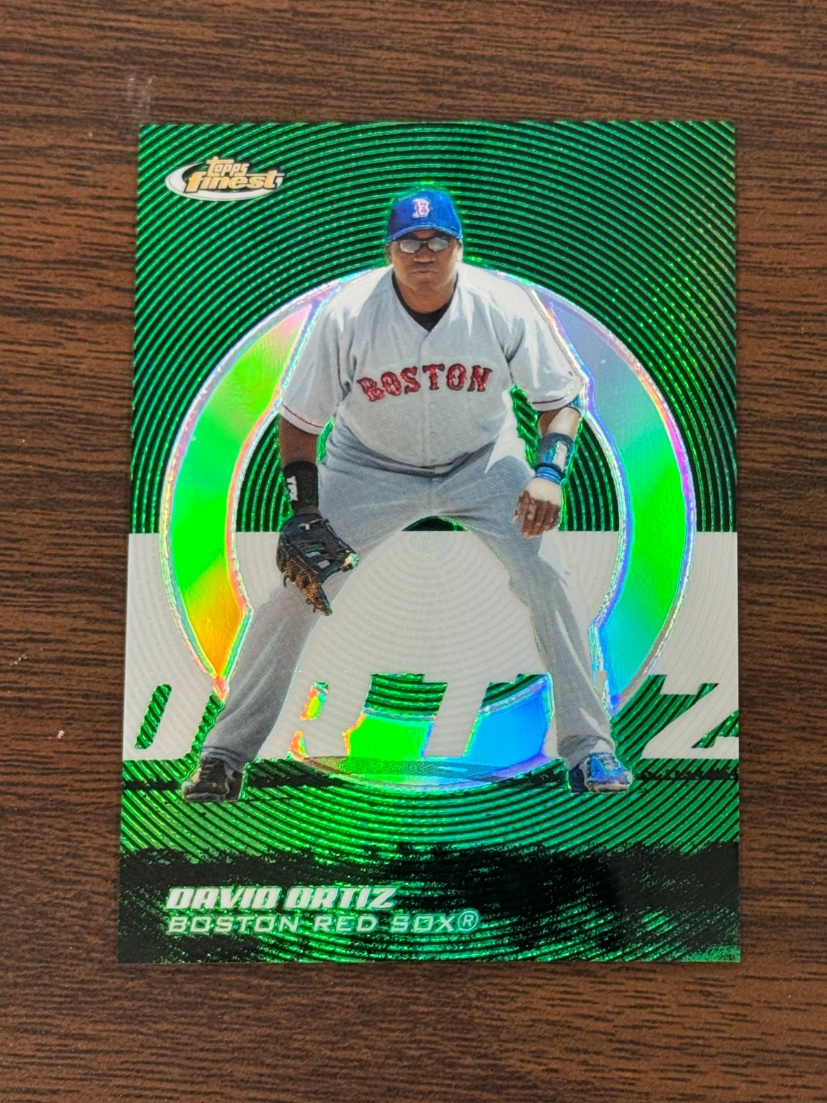 2005 Topps Finest – David Ortiz #40 Green Refractor /199 Boston Red Sox