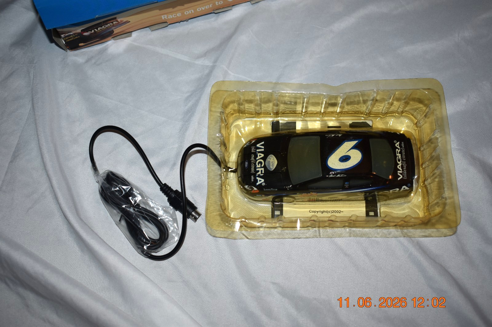 NASCAR #6 Mark Martin VIAGRA MOUSE 2002 , New in Opened Box, VIAGRA Racing Team