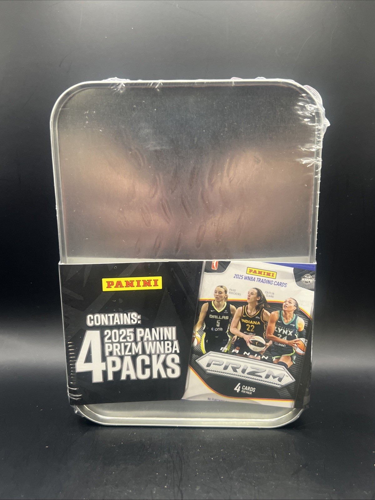 Caitlin Clark 2025 WNBA Panini Prizm Packs Collectible Tin Brand New Sealed