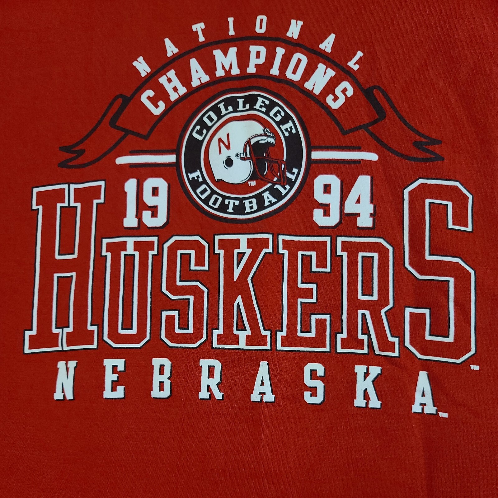 Nebraska Huskers Shirt Mens 2XL Red Football Championship 1994 Carousel Trading