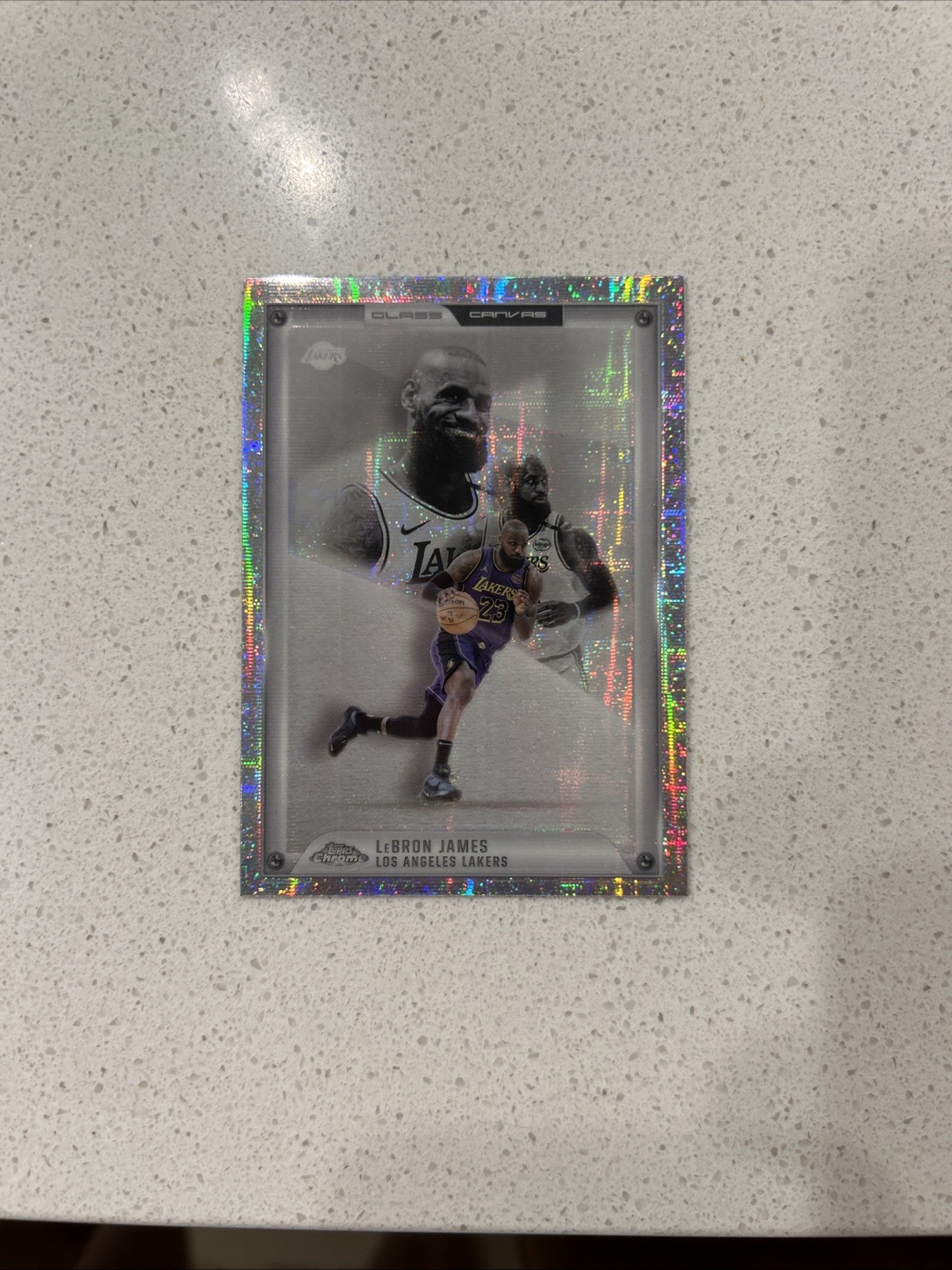 2025-26 Topps Chrome – #GC-1 LeBron James Glass Canvas SSP Case Hit
