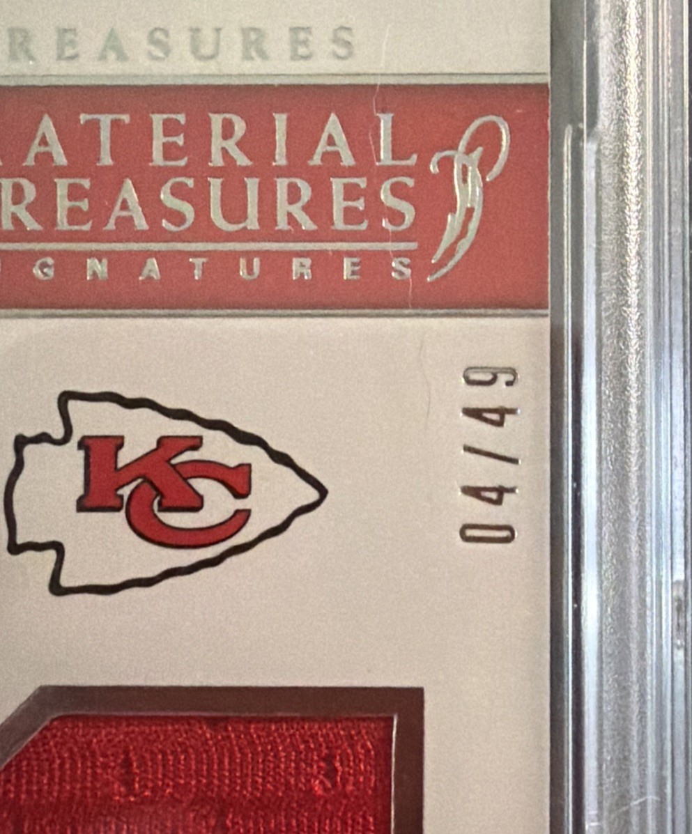 2017 Panini mat. Treas. Tyreek Hill Material Treasures Sig.
