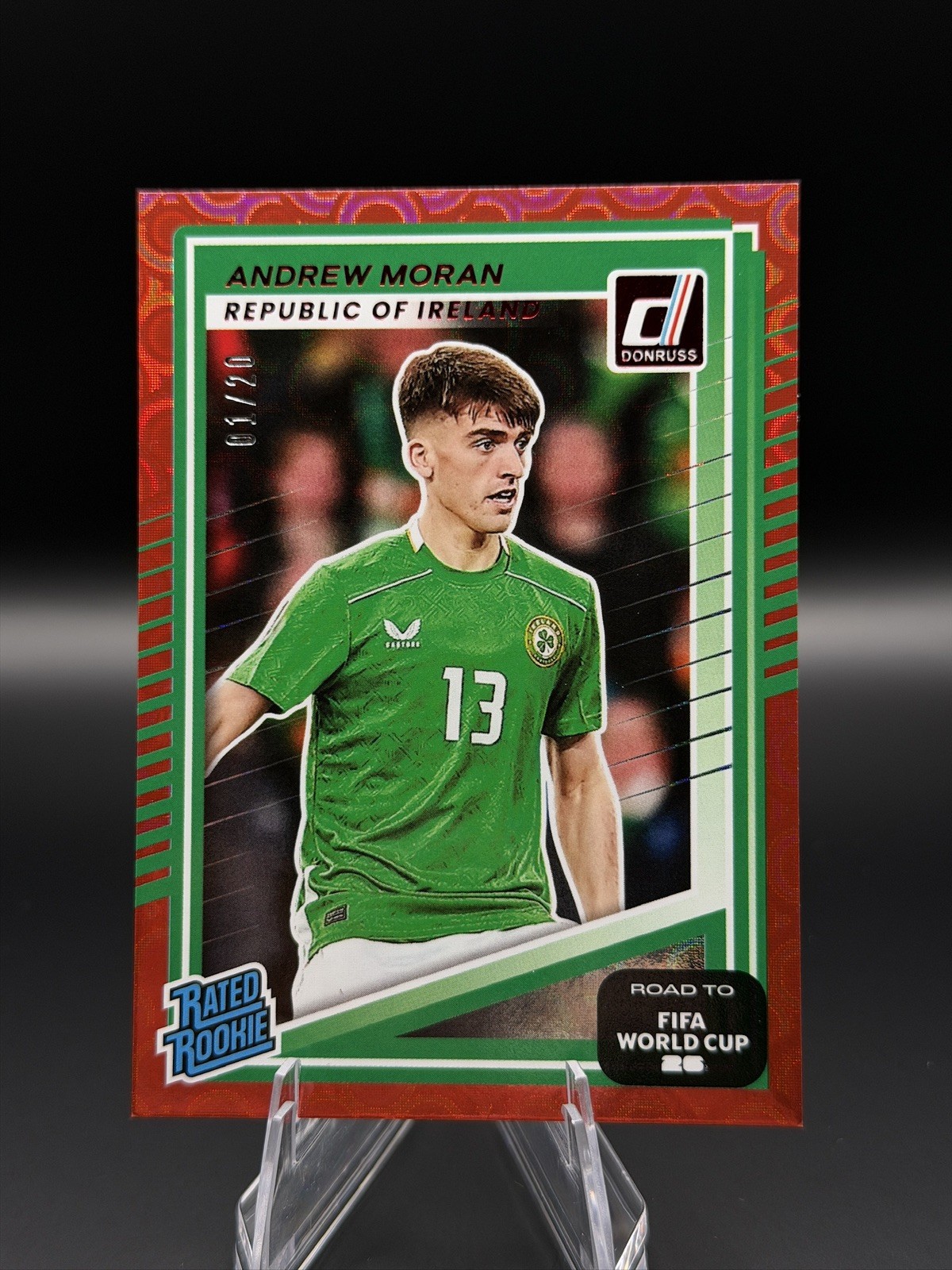 2025-26 Donruss Road To World Cup Ireland Andrew Moran Rated Rookie Red /20