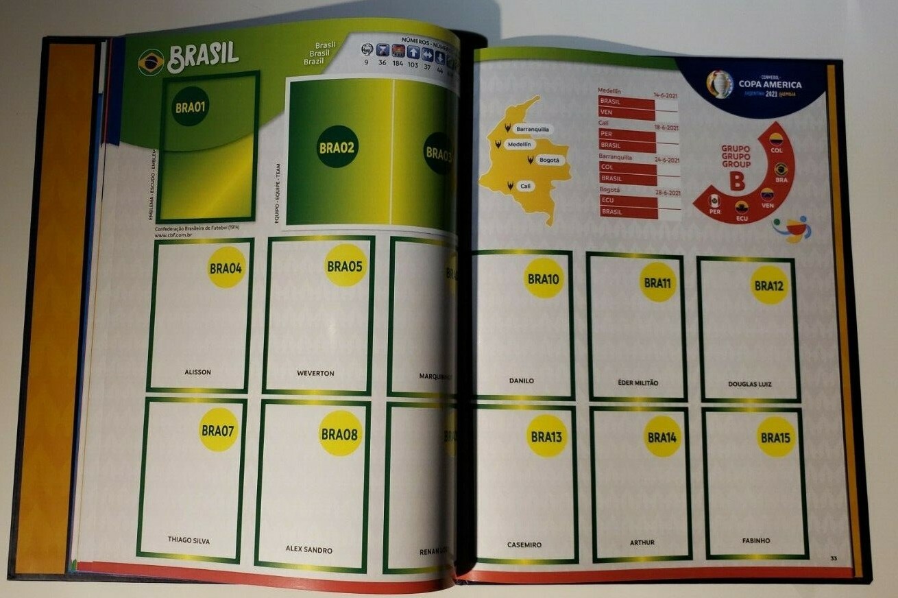 PANINI COPA AMERICA 2021 EMPTY HARDCOVER ALBUM