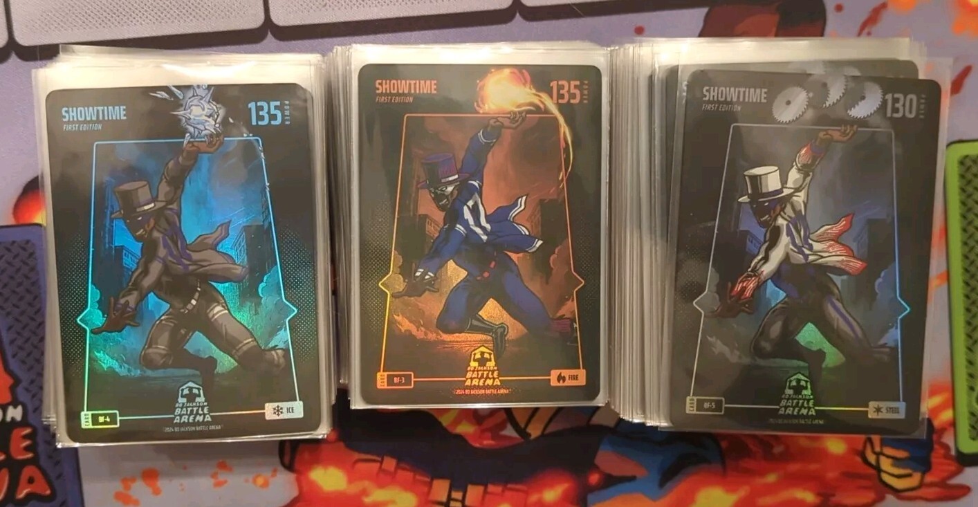 Bo Jackson Battle Arena – Ice Fire Steel Battlefoil Singles – Complete Your Set!