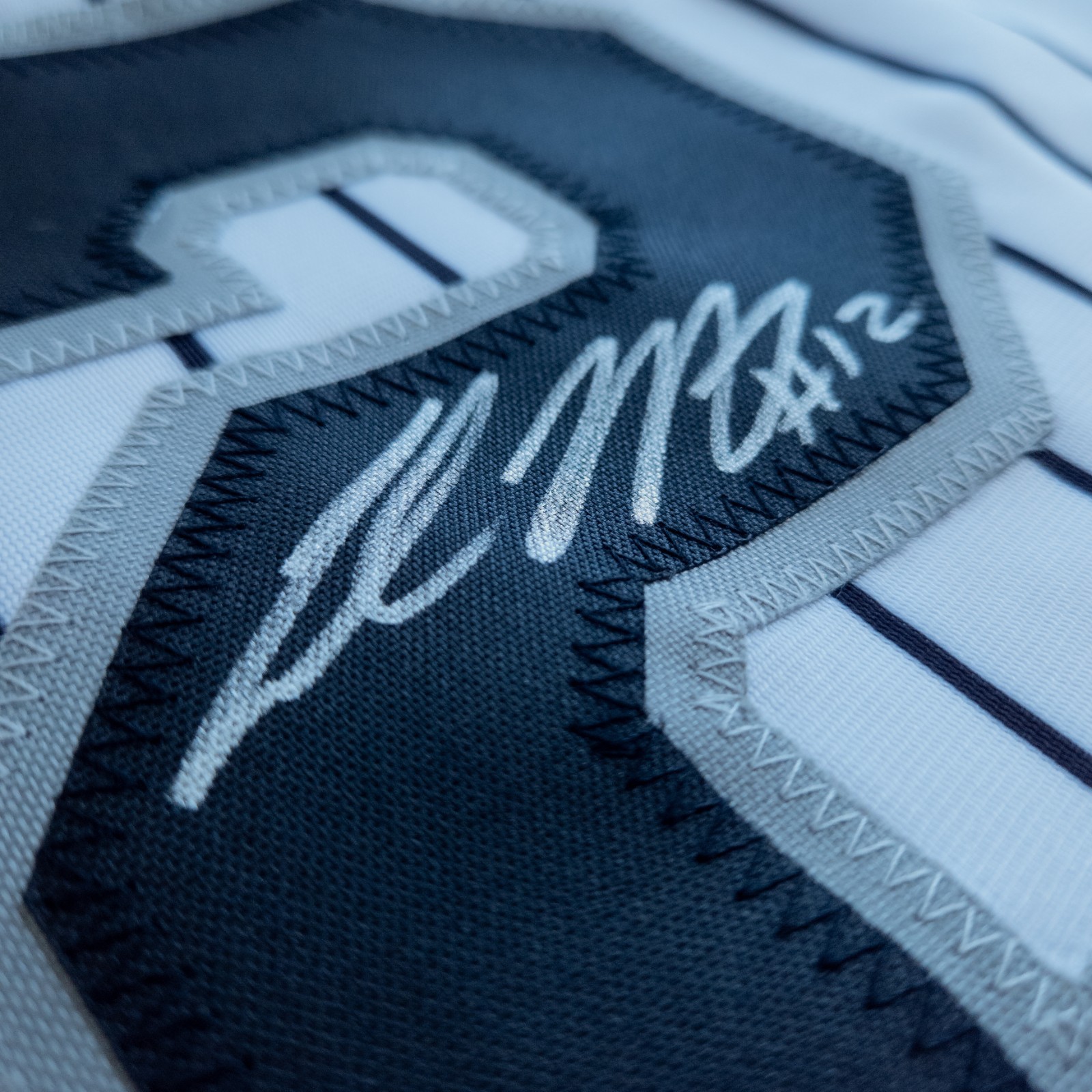 Colson Montgomery Signed Custom White Sox Pinstriped White Jersey | Beckett COA