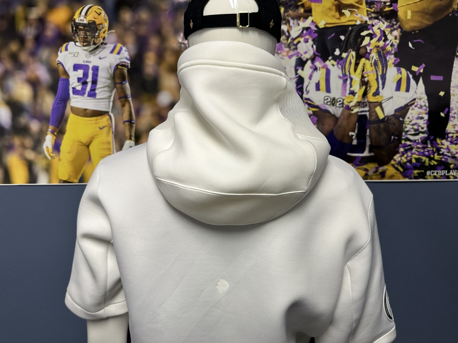 LSU Football #31 player Issued 2020 National championship Suit + Player Pass + +