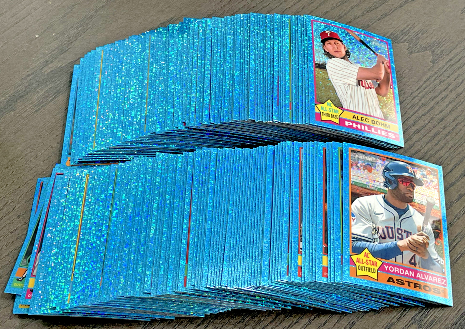 2025 Topps Heritage CHROME BLUE SPARKLES 1-500 You Pick Complete Your Set