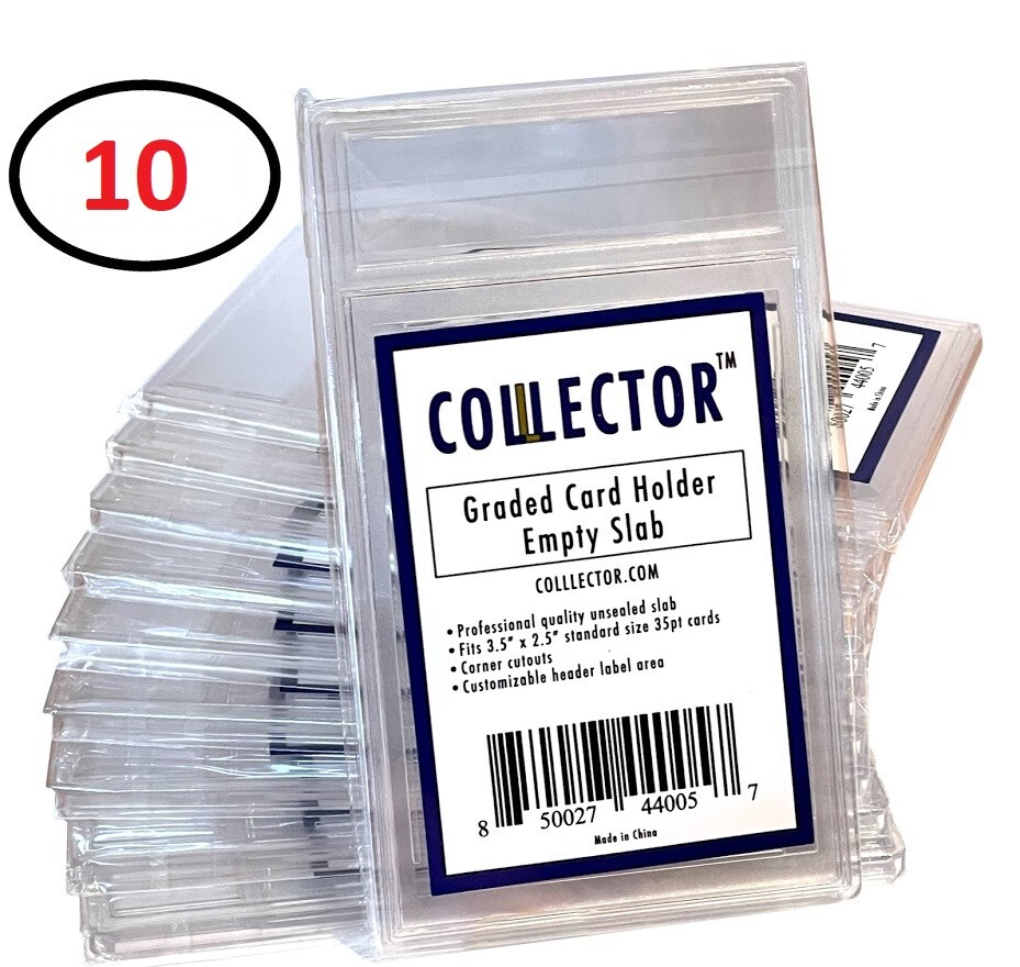 10 Empty Graded Card Holders/Slabs | Professional Quality | New Bulk Wholesale