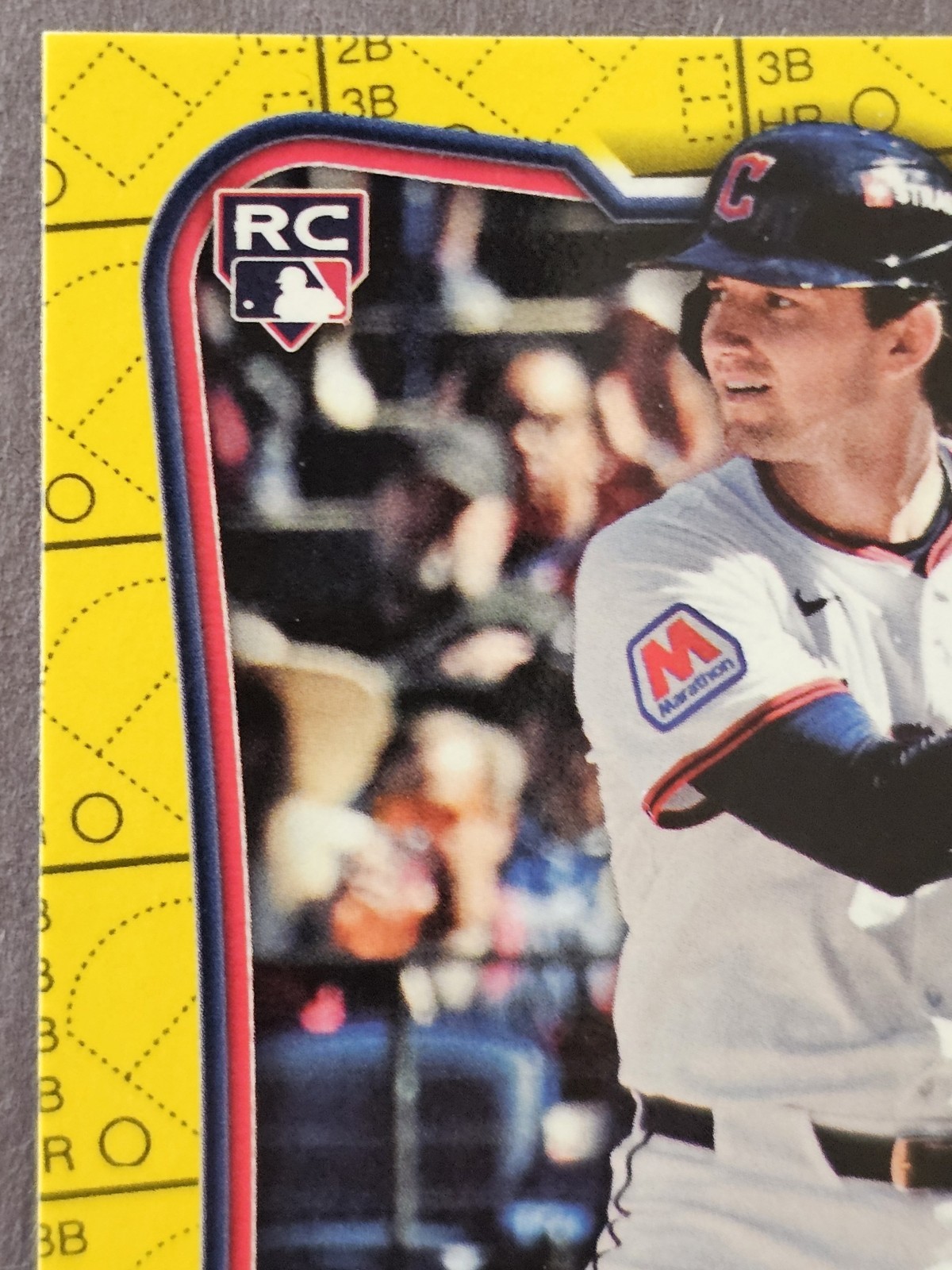 2026 Bowman Paper Chase DeLauter RC Yellow Pattern 41/75 #37 Guardians