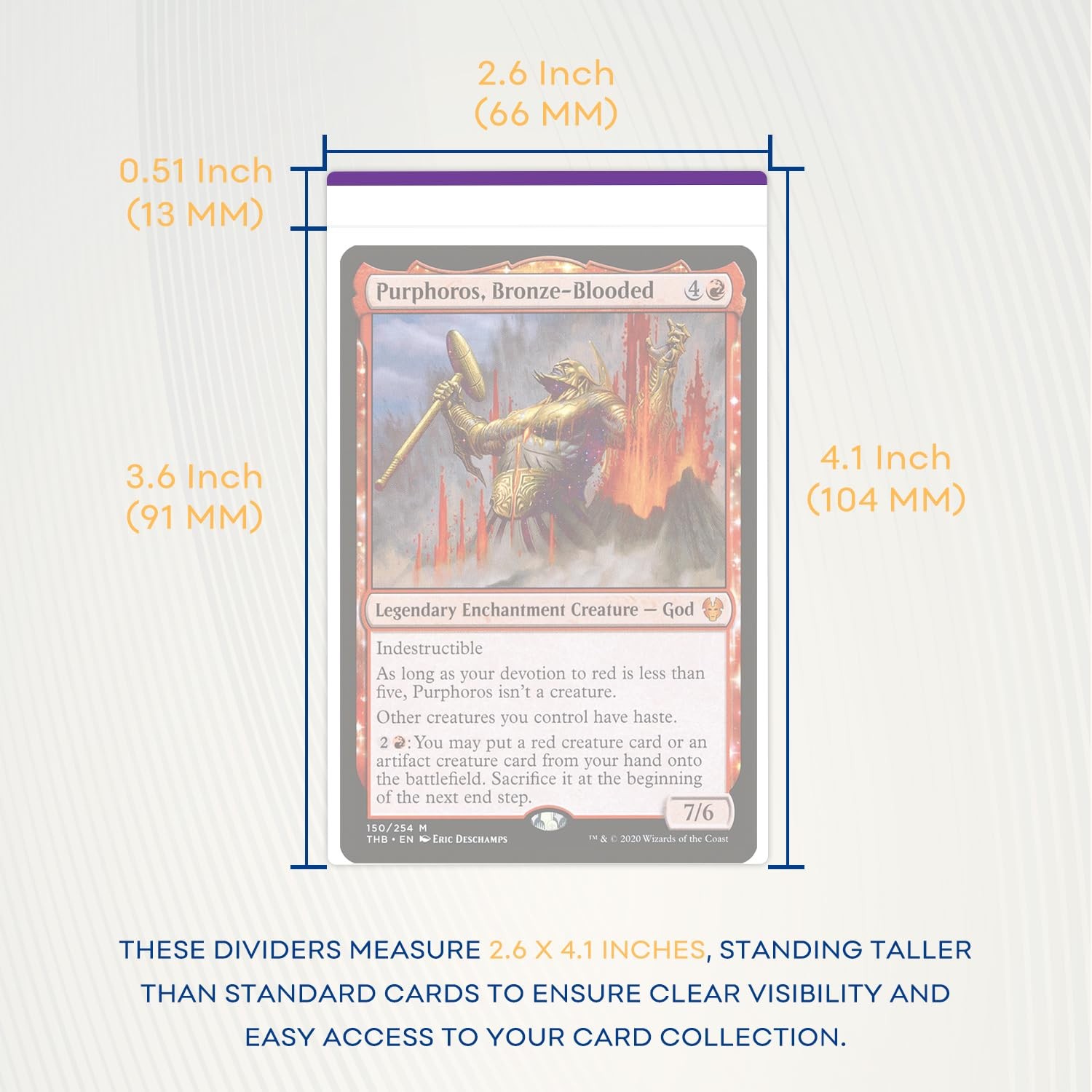 Trading Card Dividers, Multicolor Paper Card Dividers for MTG, TCG, Sports Card